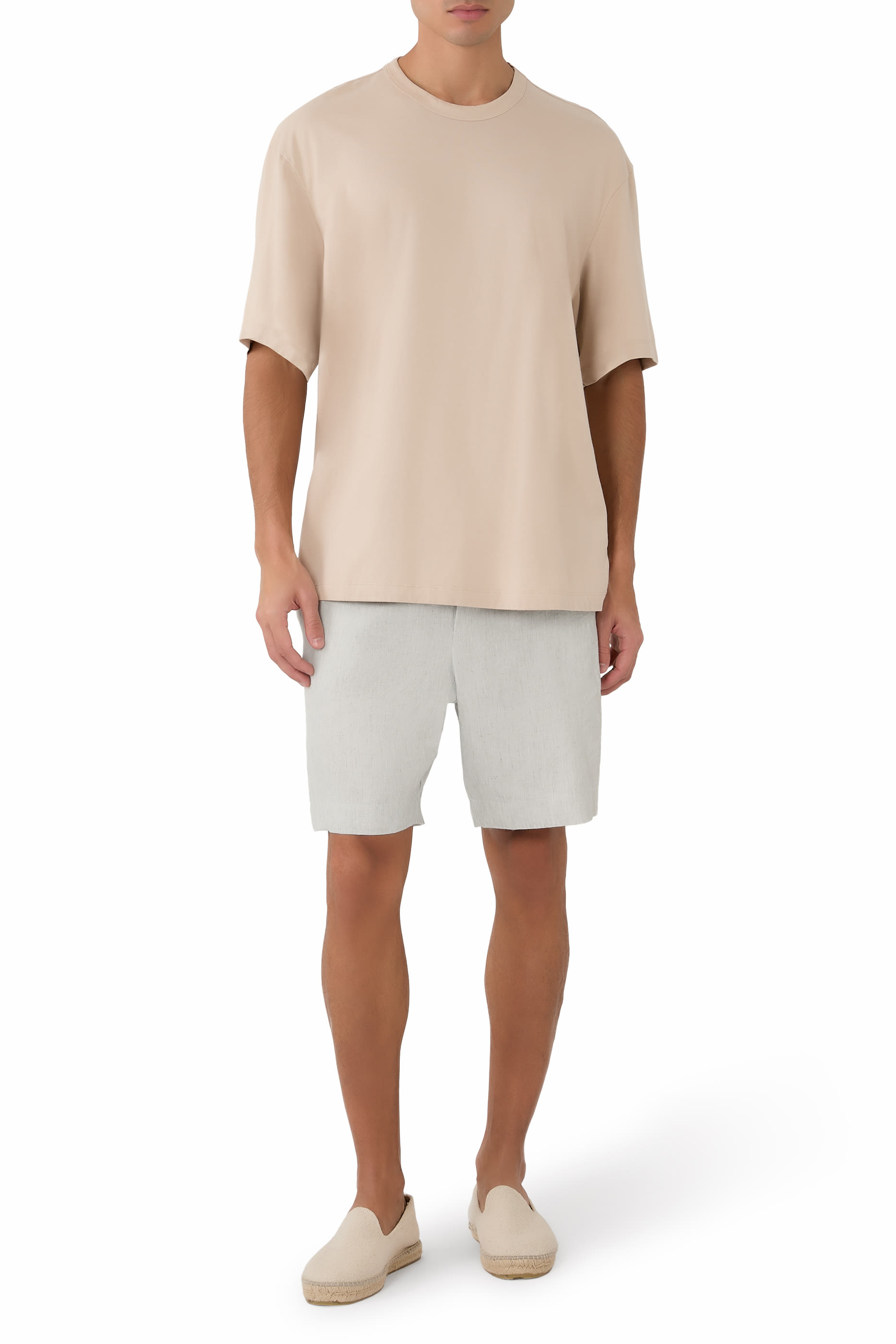 Heavy Luxe Jersey Oversized Crew T-Shirt