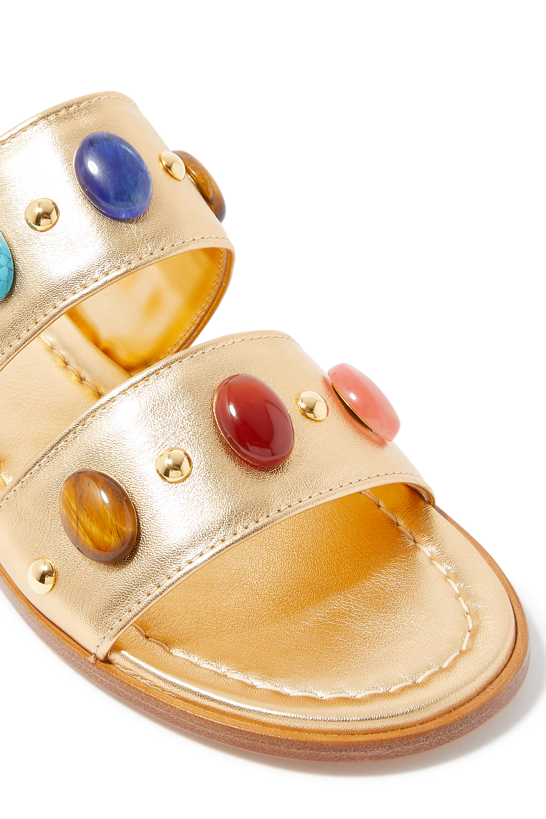 Shanti Metallic 5 Leather Flats