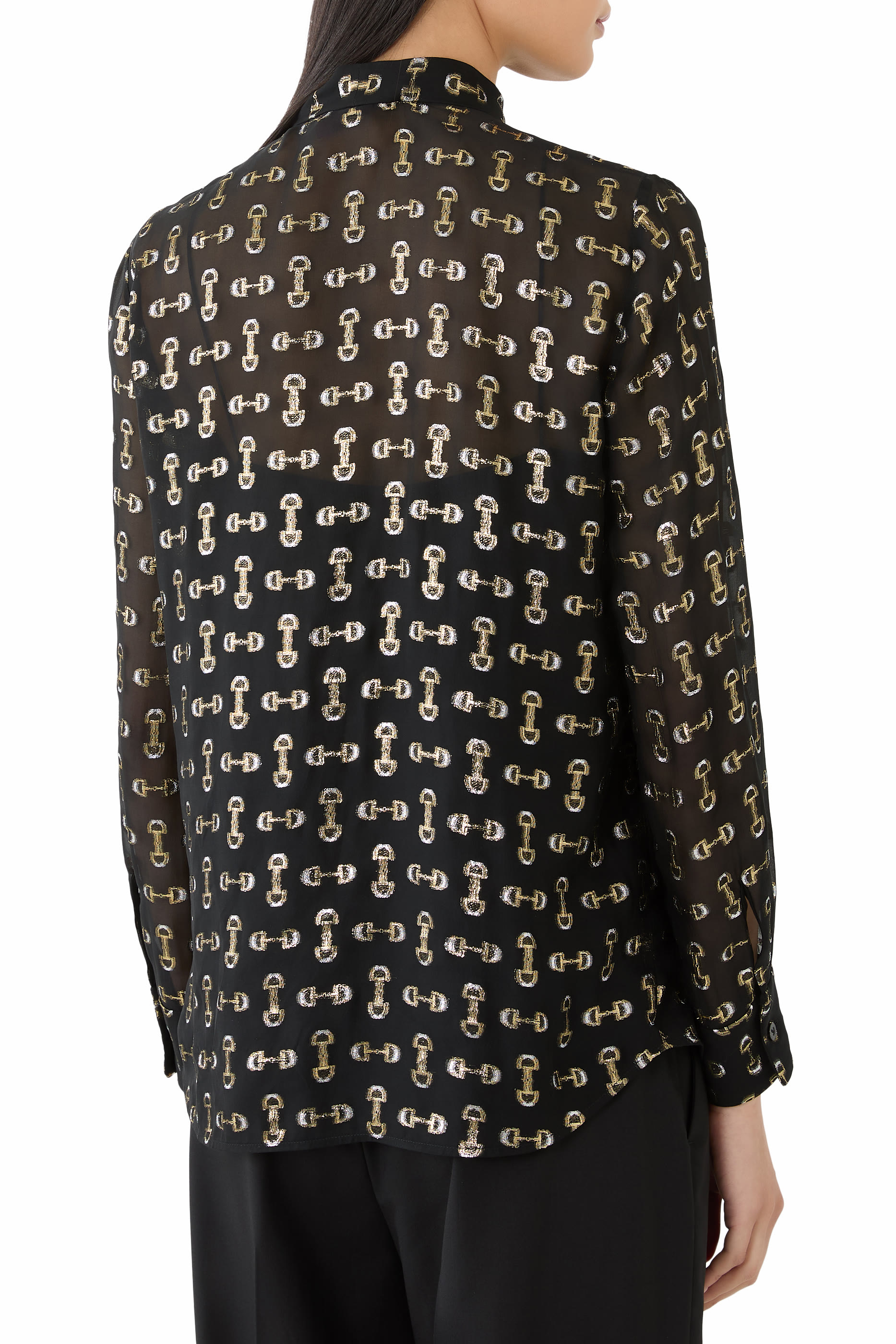 Horsebit Silk Fil Coup&eacute; Shirt 