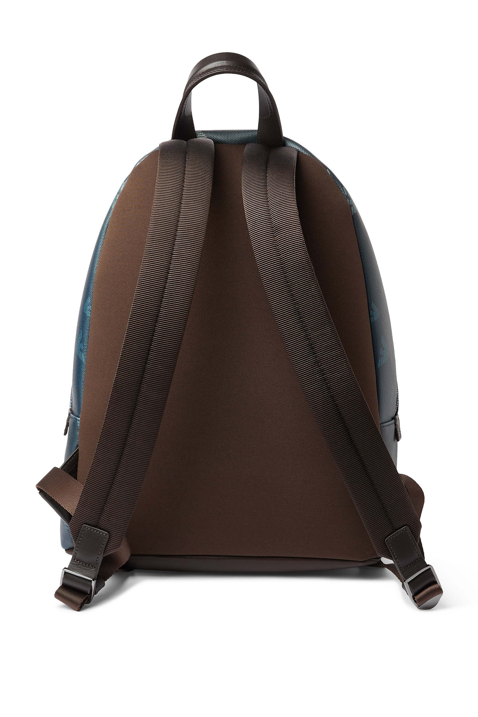 Round Coated Canvas Backpack