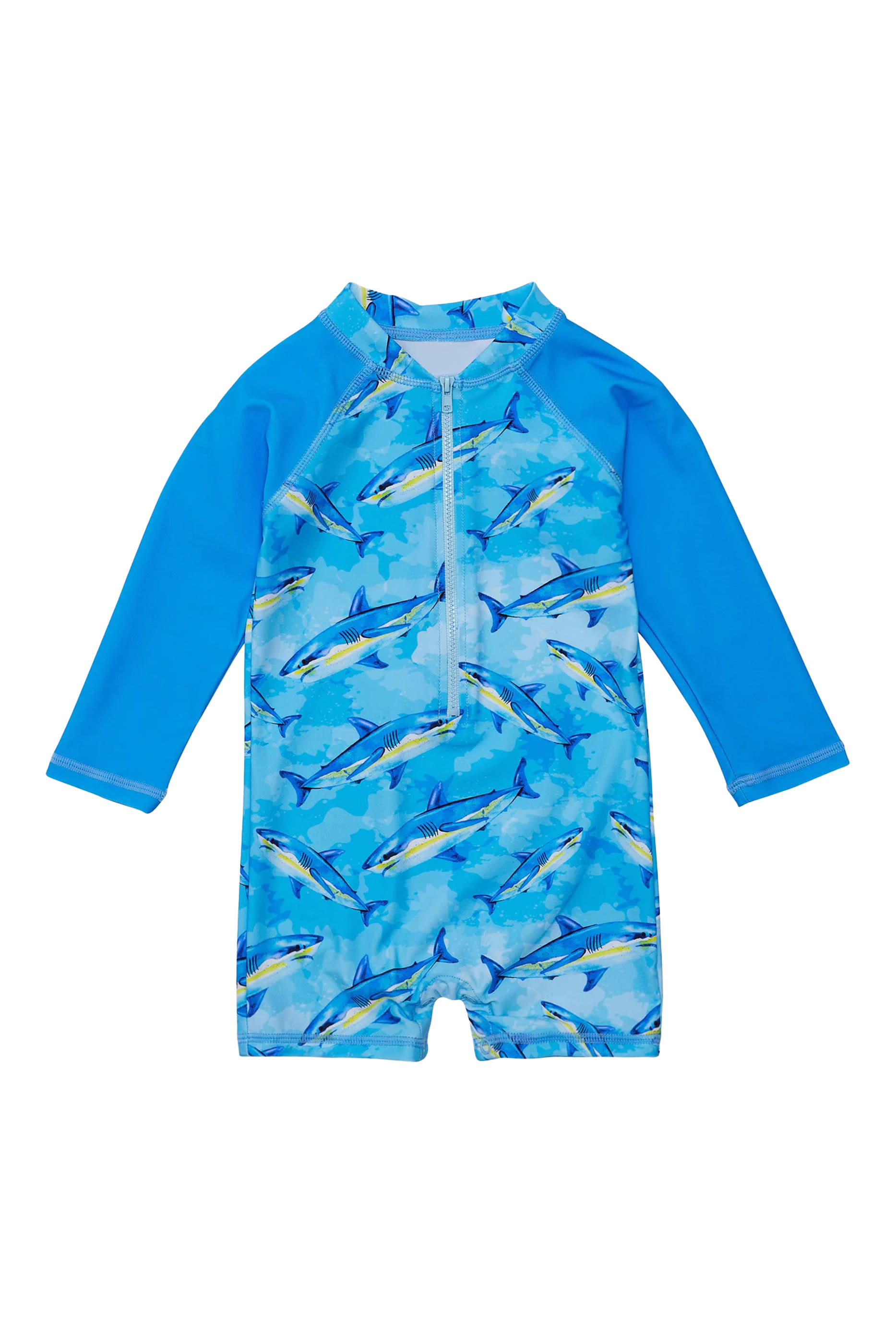 Kids Jawsome Waves Long Sleeves Sunsuit