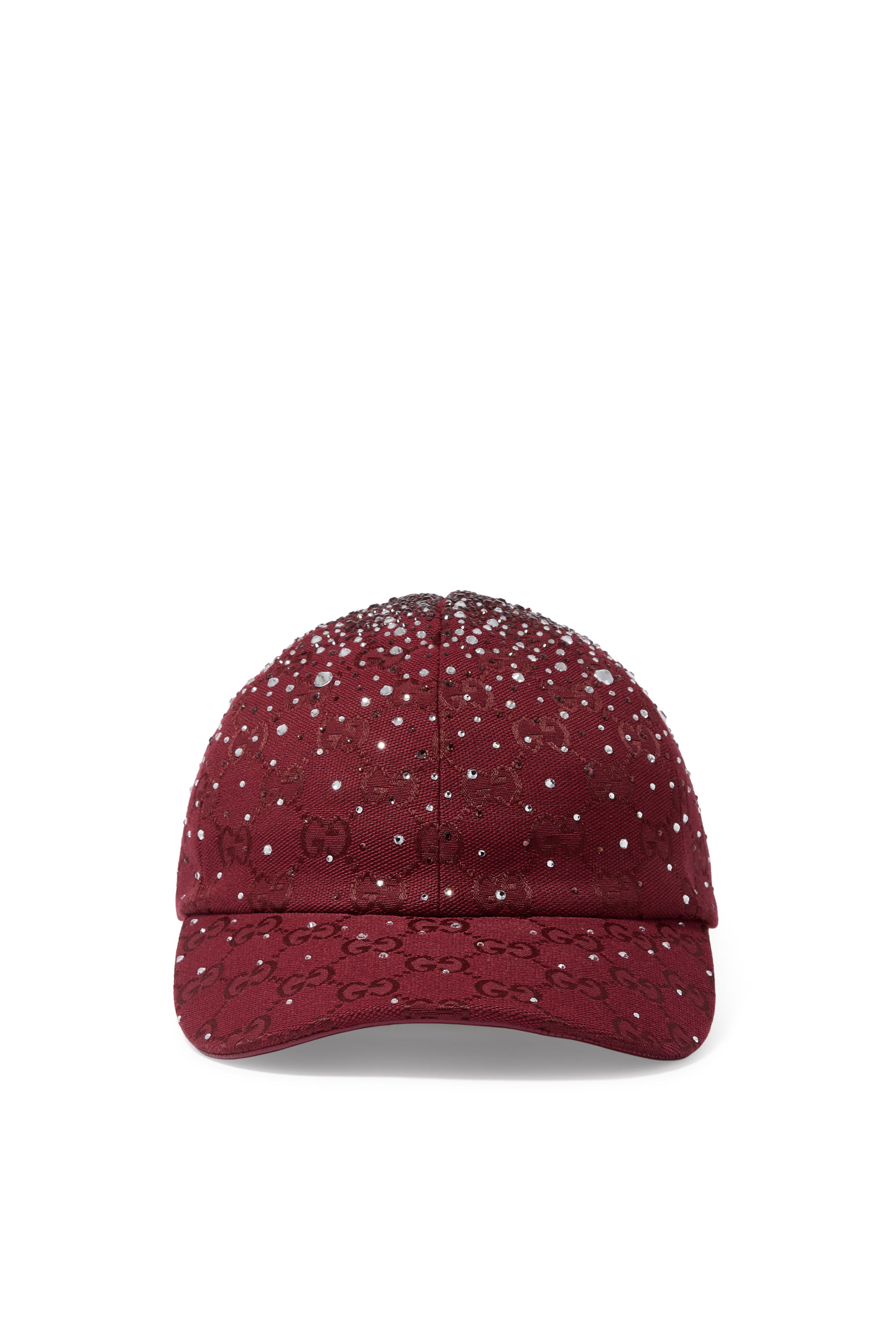 GG Canvas Baseball Hat with Crystals 