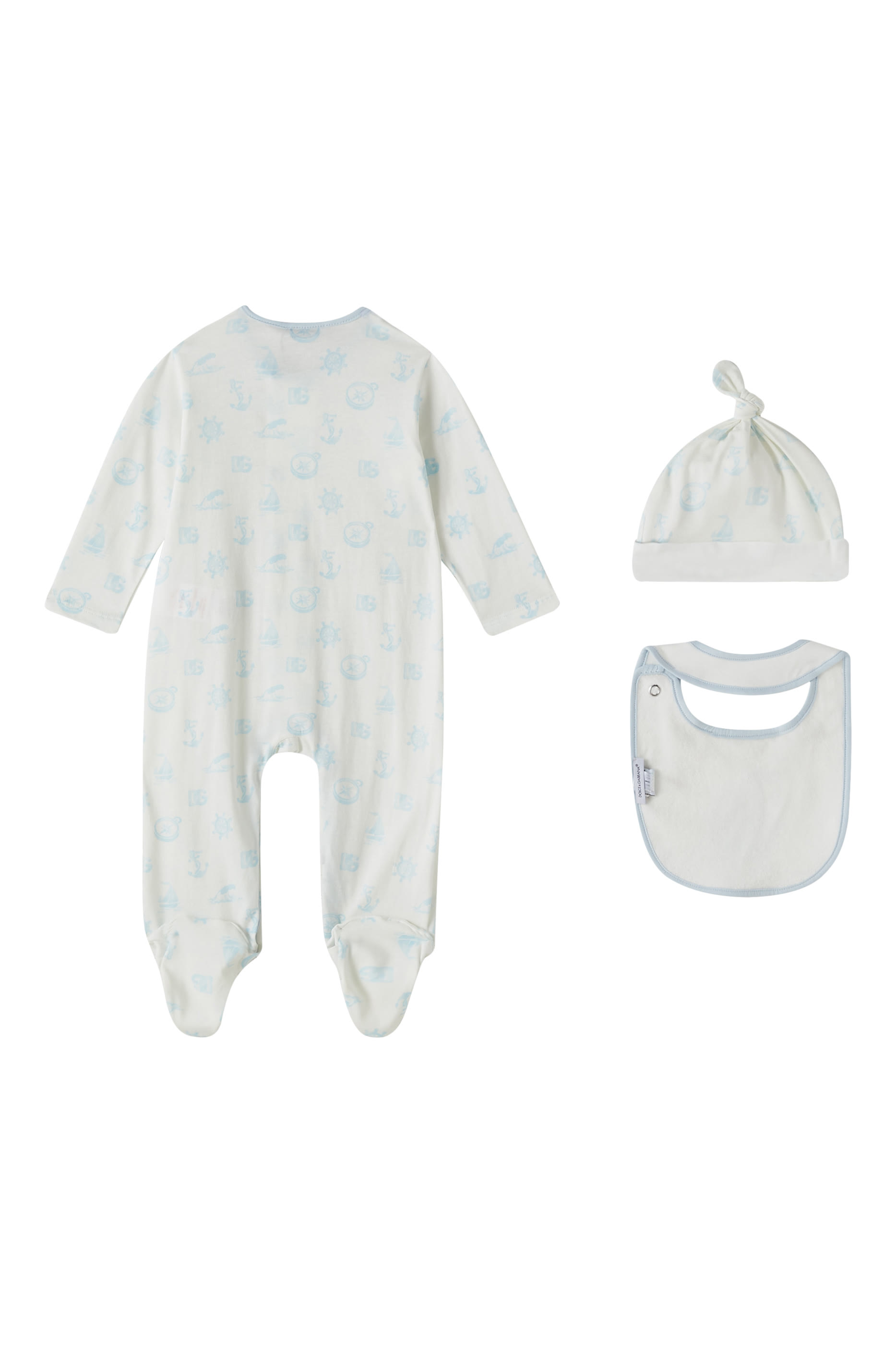 Kids Printed Bodysuit, Beanie & Bib Gift Set