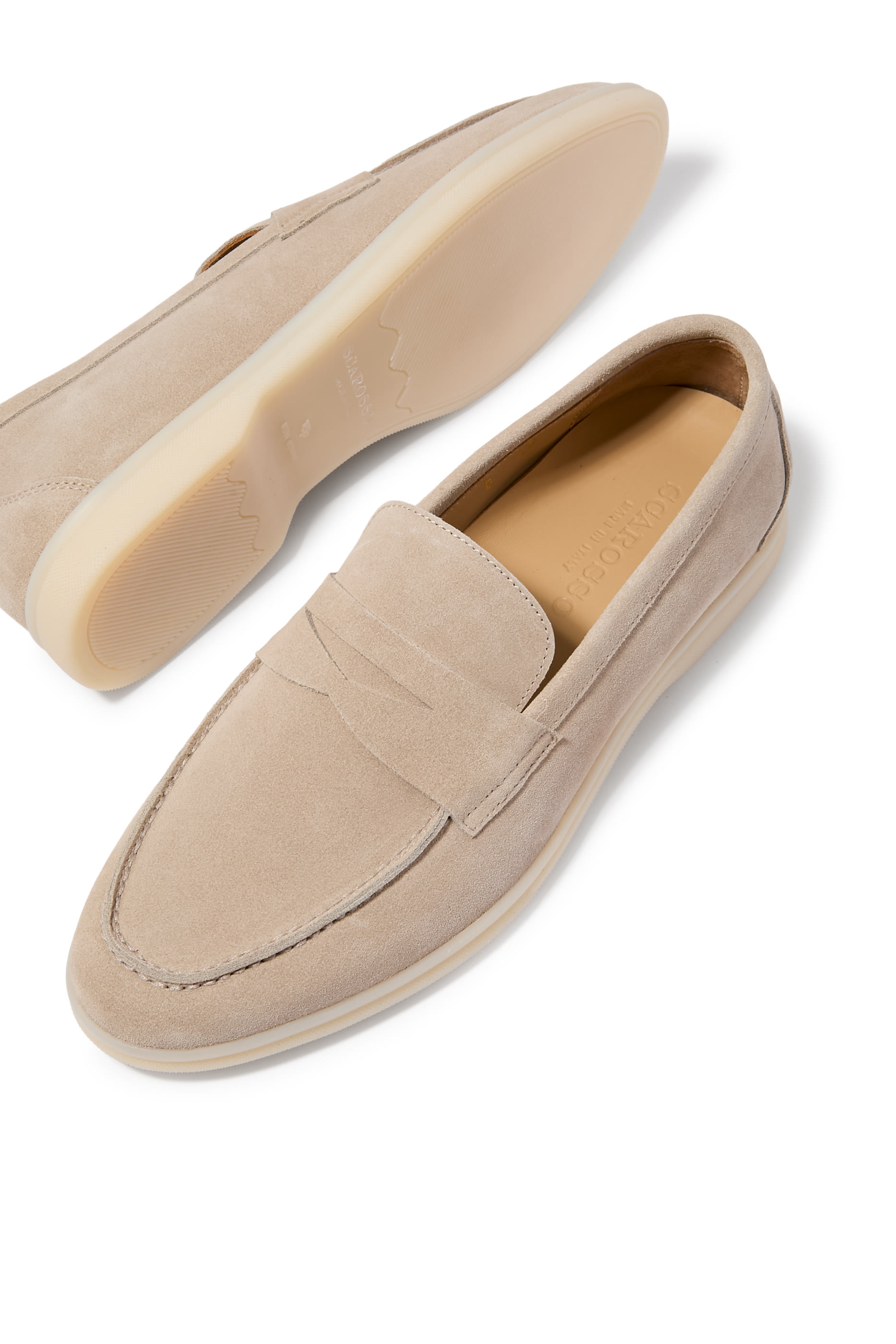 Luciana Sand Suede Loafers