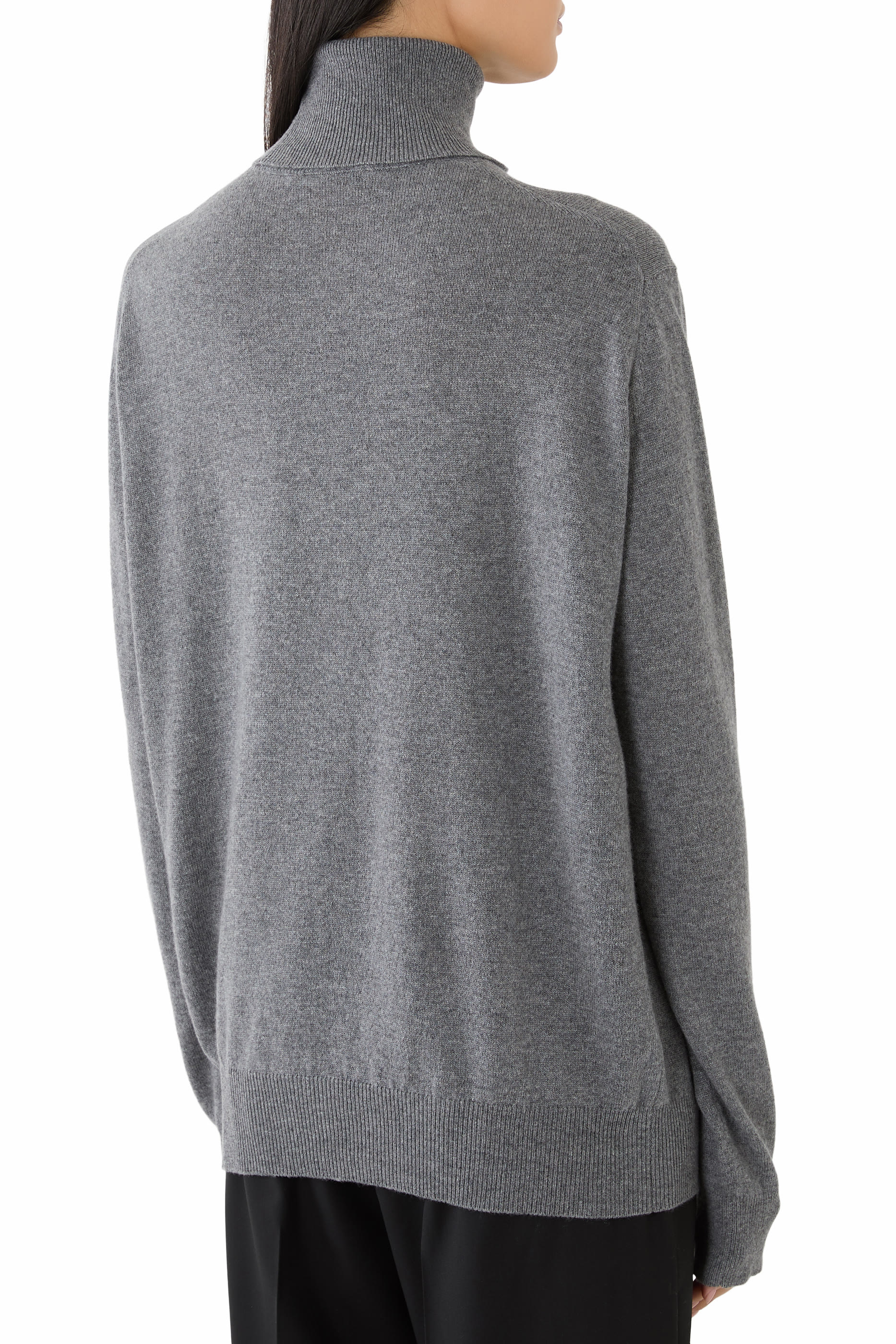 Intarsia Cashmere Turtleneck