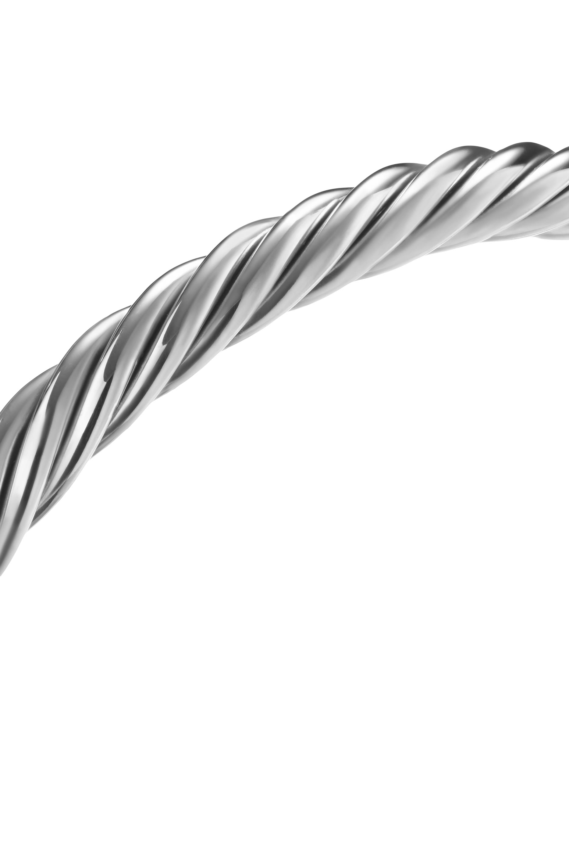Cable Cuff Bracelet, Sterling Silver