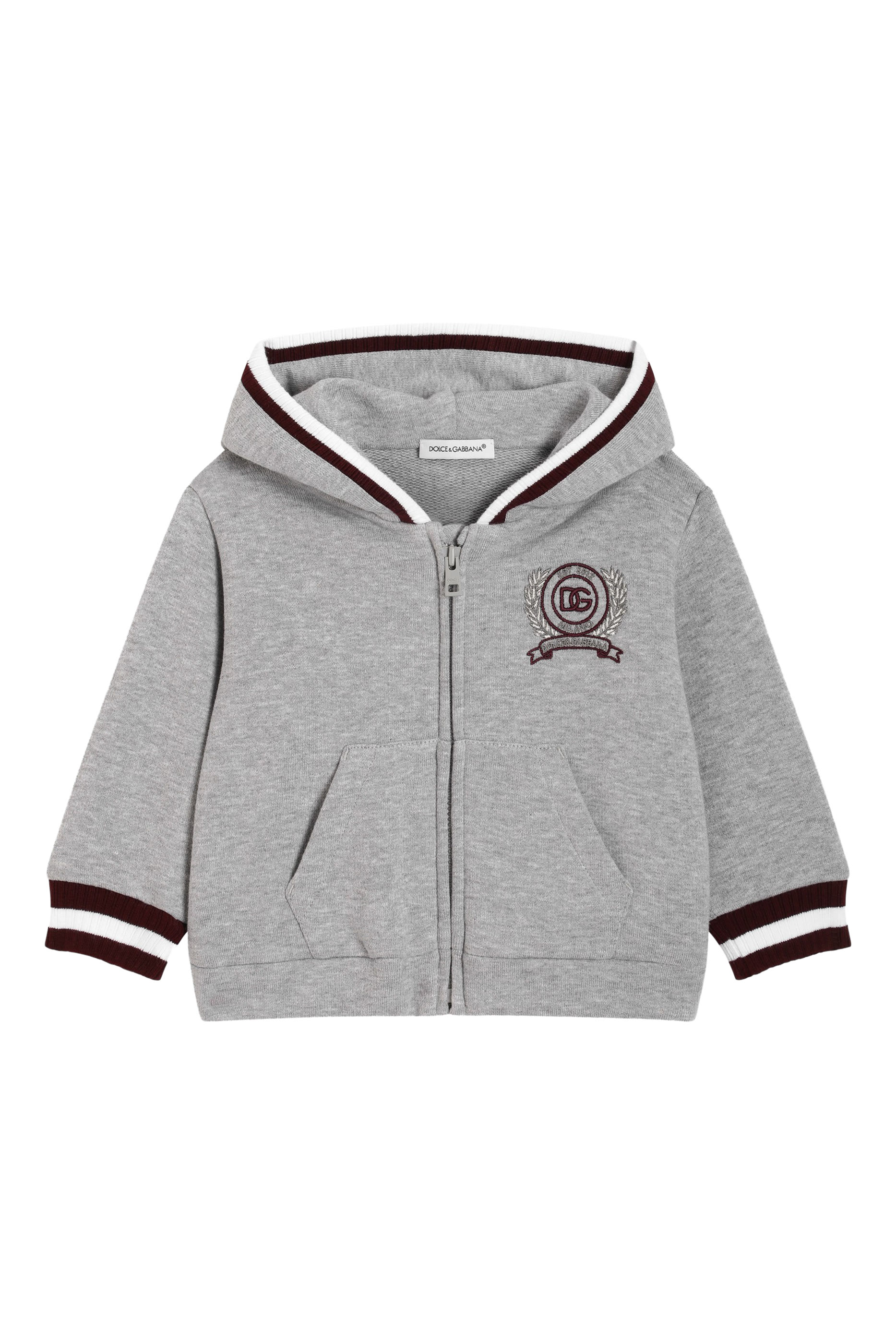 Kids Logo Embroidered Hooded Sweatshirt