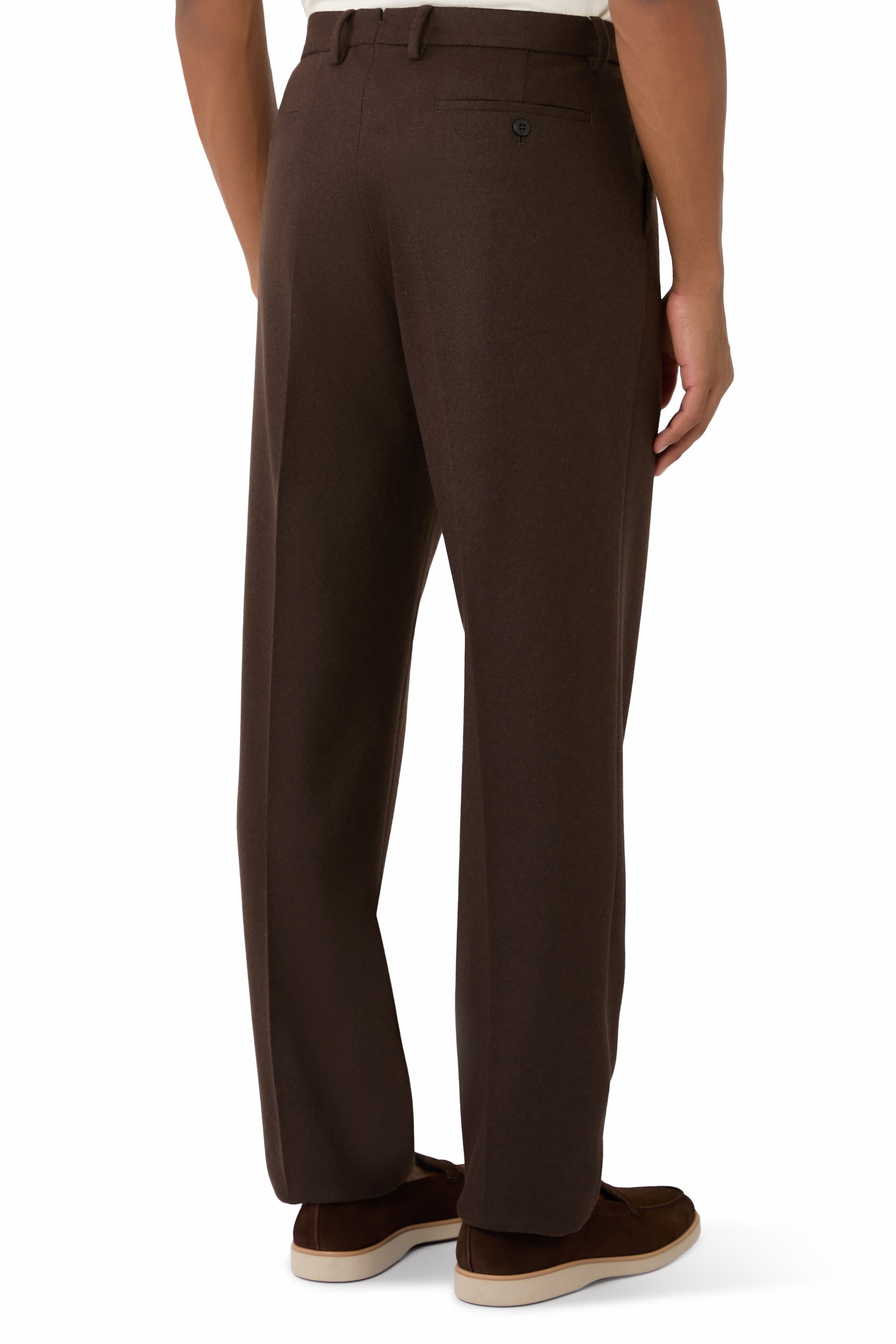 Boiled Wool Trousers