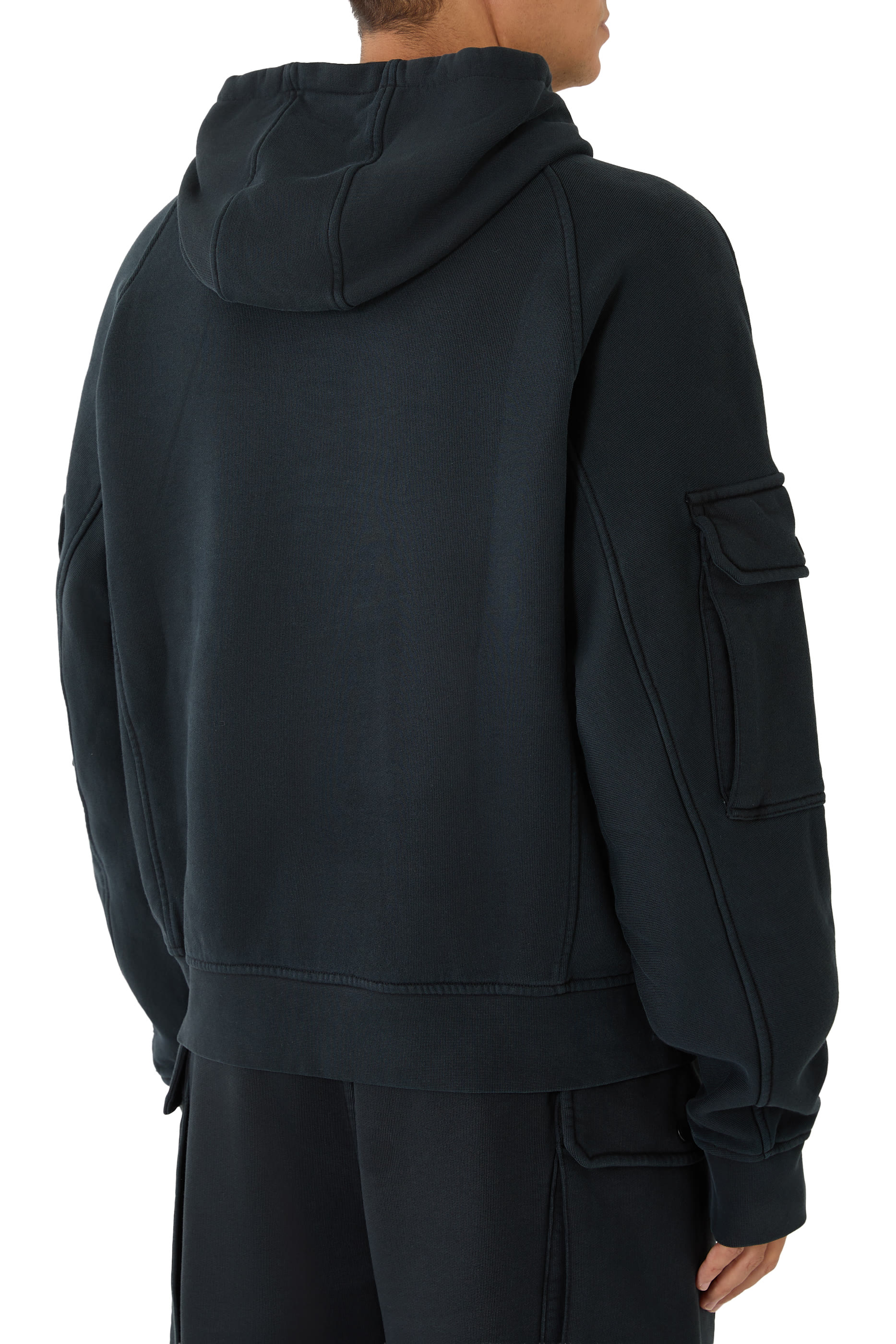 Oversized Hooded Sweatshirt in French Terry Jersey