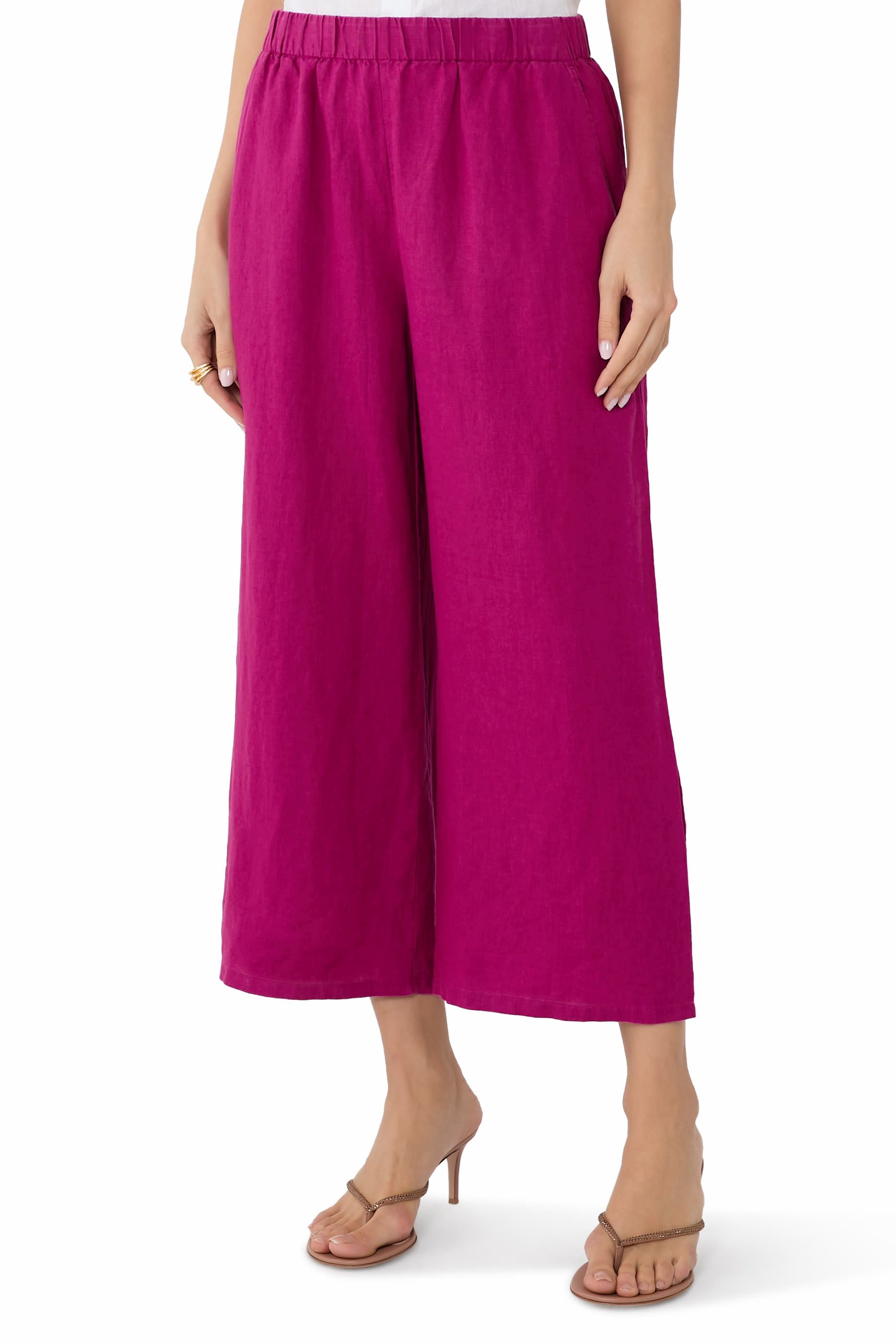 Organic Linen Wide-Leg Pant