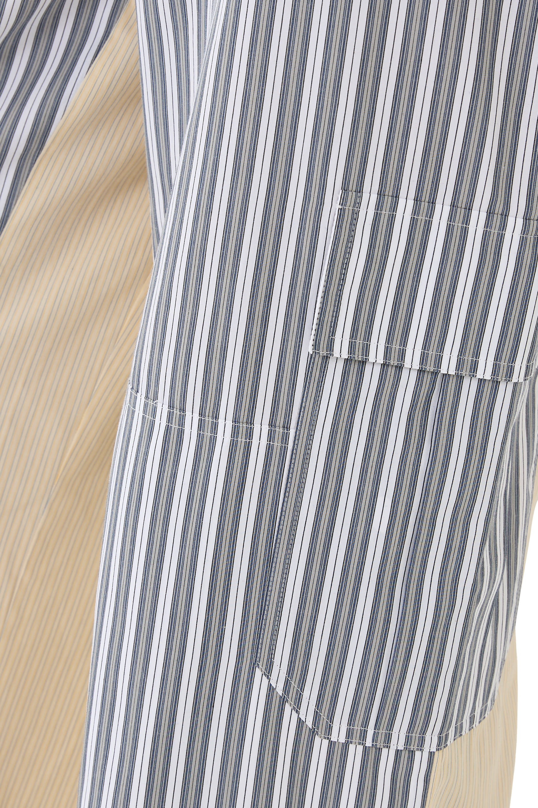 Oversized Mixed Stripe Cargo Trousers