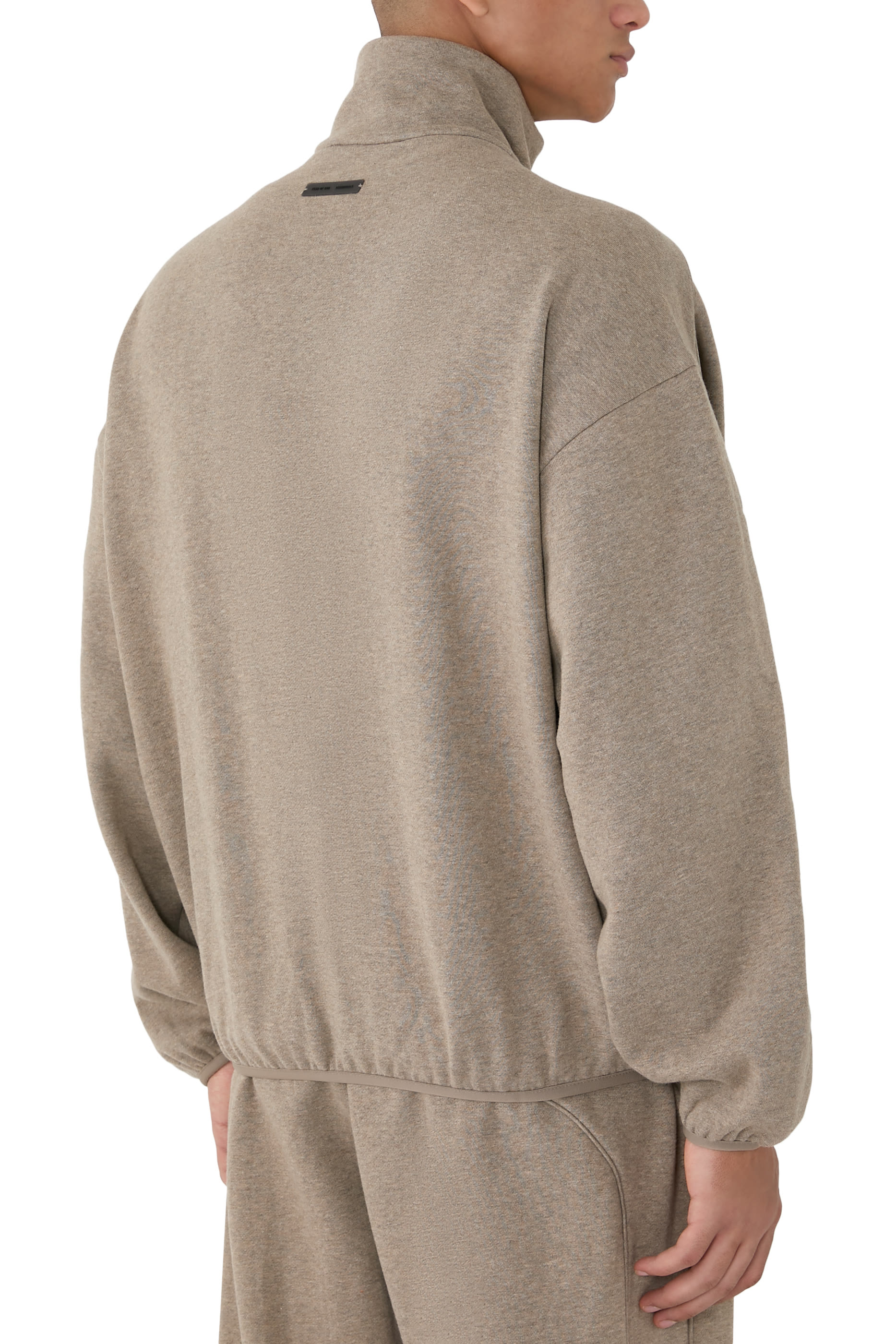 Modern Fleece Track Jacket with Piping