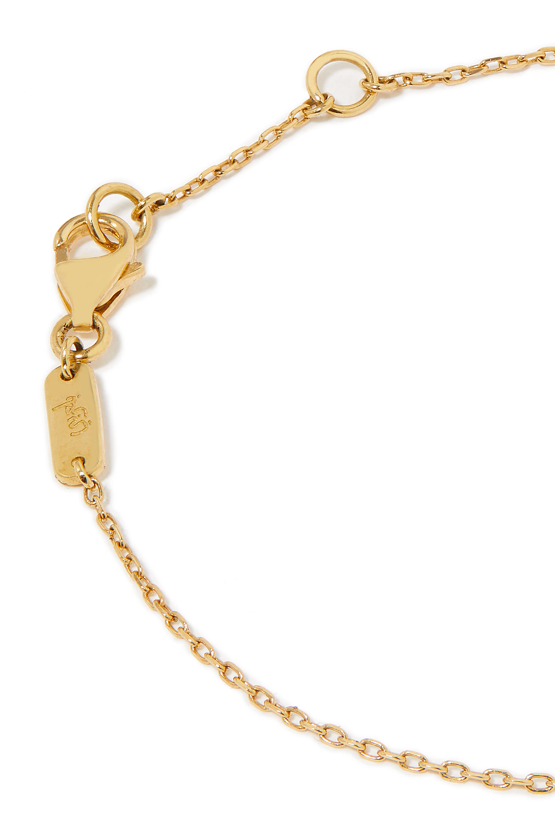 Kids Tiny Bling Bracelet, 18k Yellow Gold & Enamel