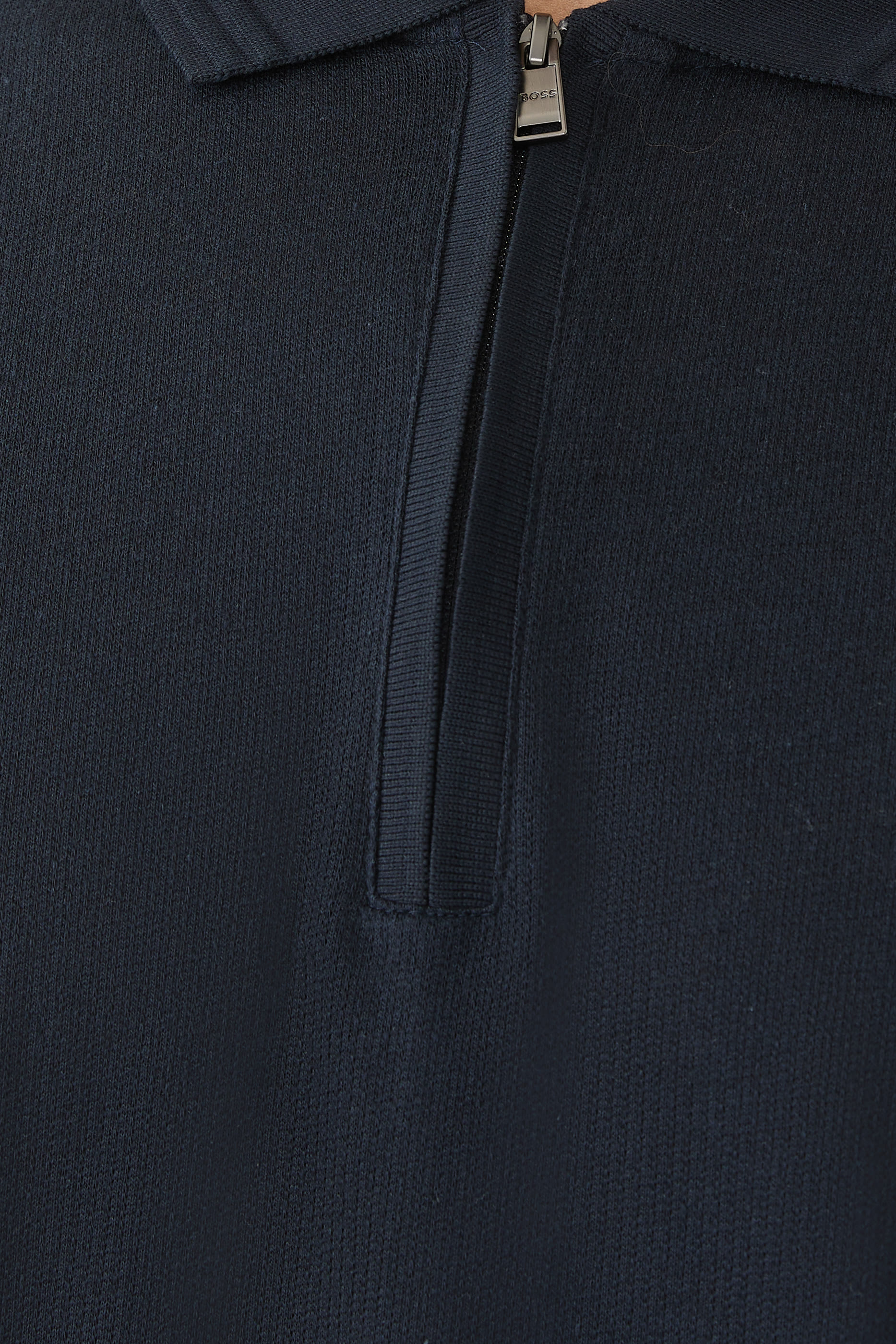 Zip Placket Polo Shirt