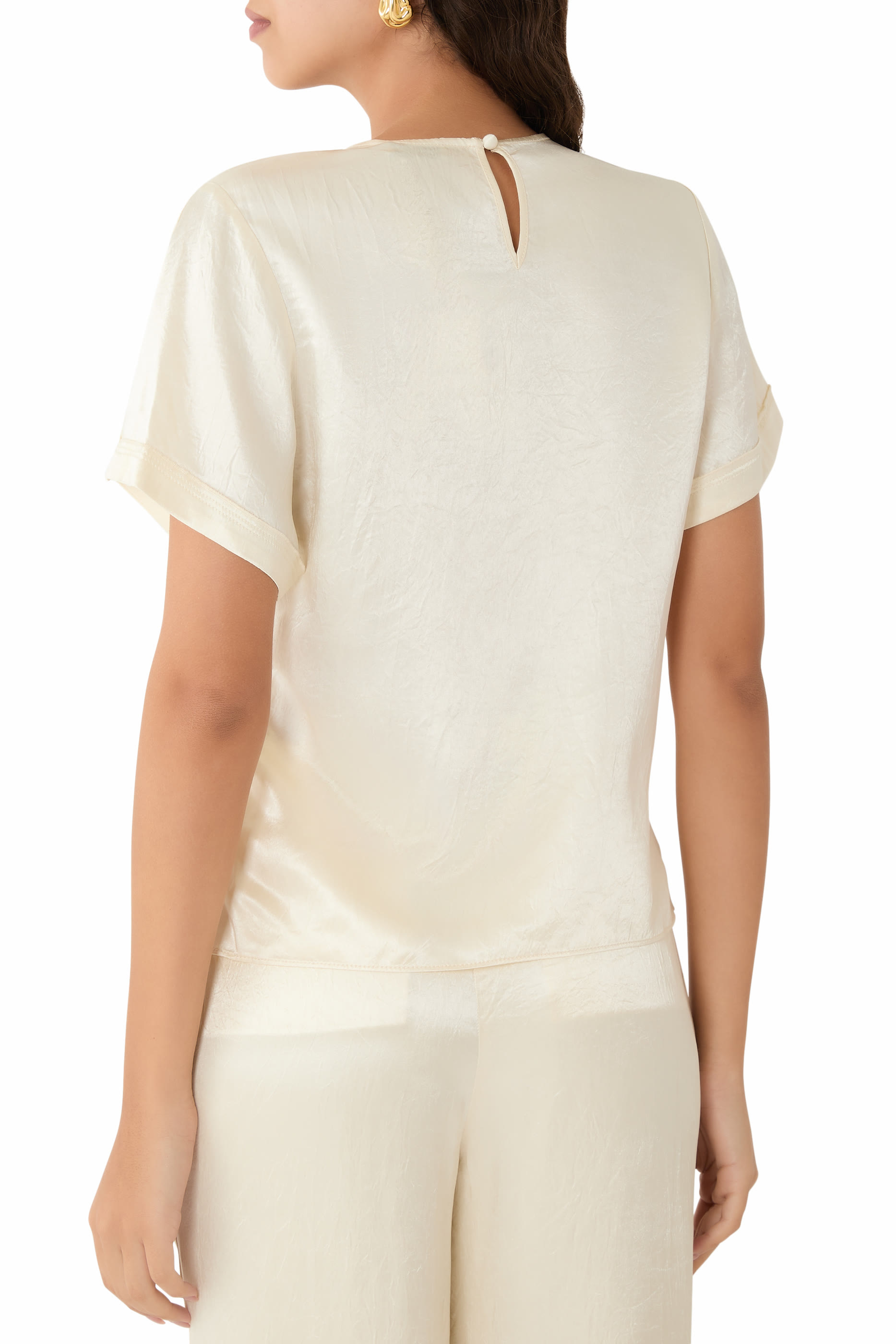 Addison Short Sleeves Crinkled Shirt