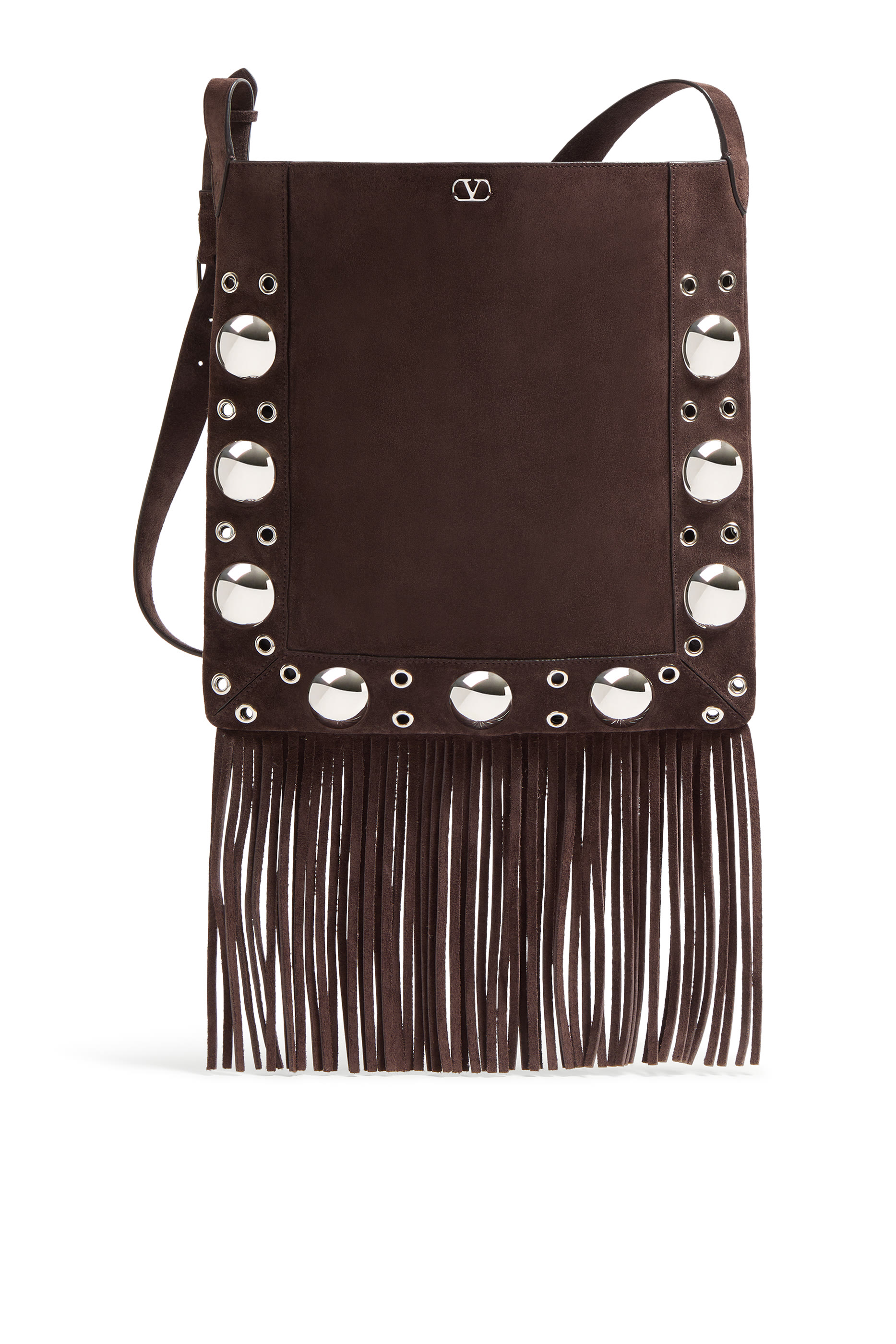 Nellc&ocirc;te Suede Shoulder Bag with Fringes
