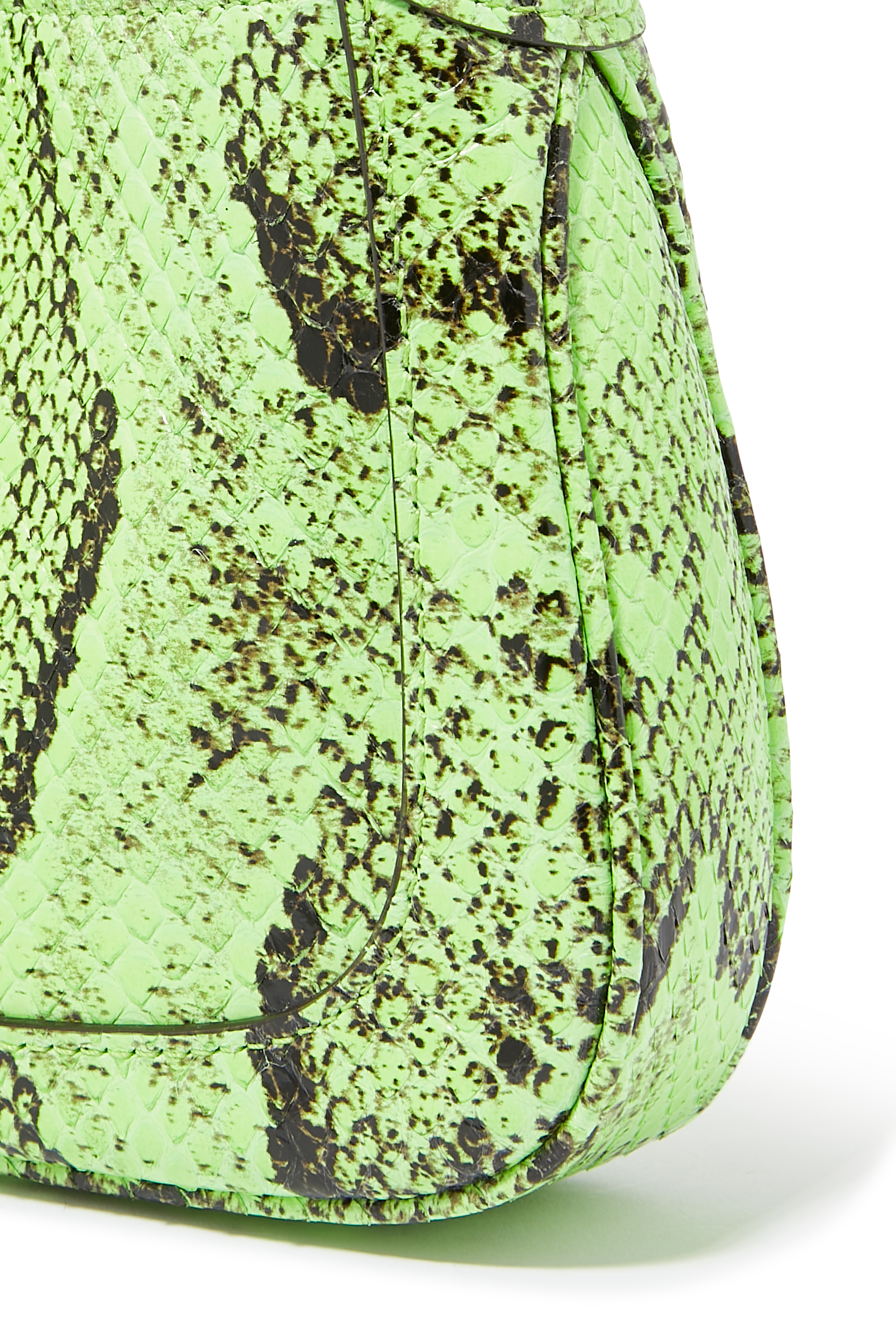 Jackie Notte Python Mini Leather Bag