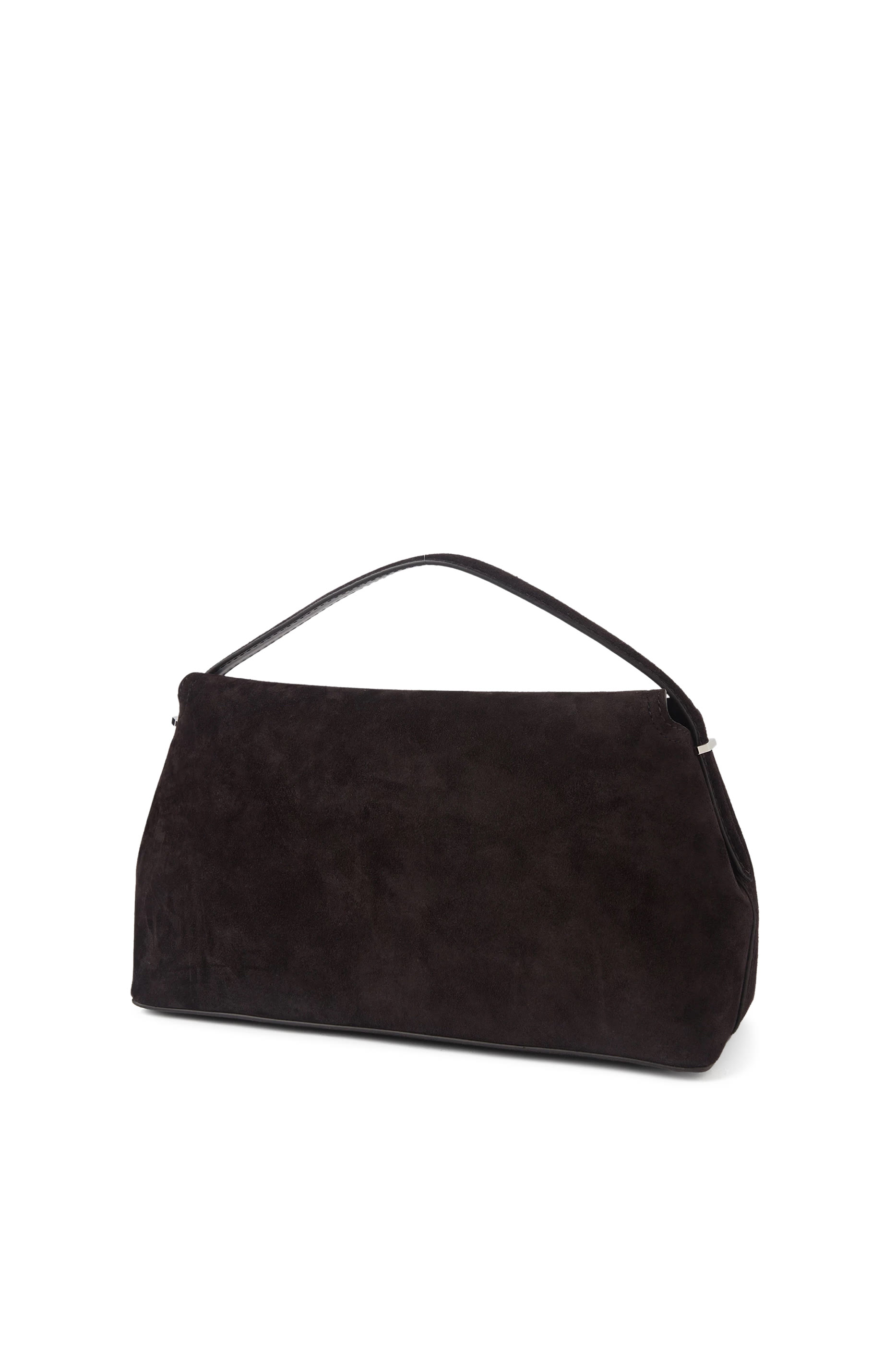 T-Lock Suede Top Handle Bag