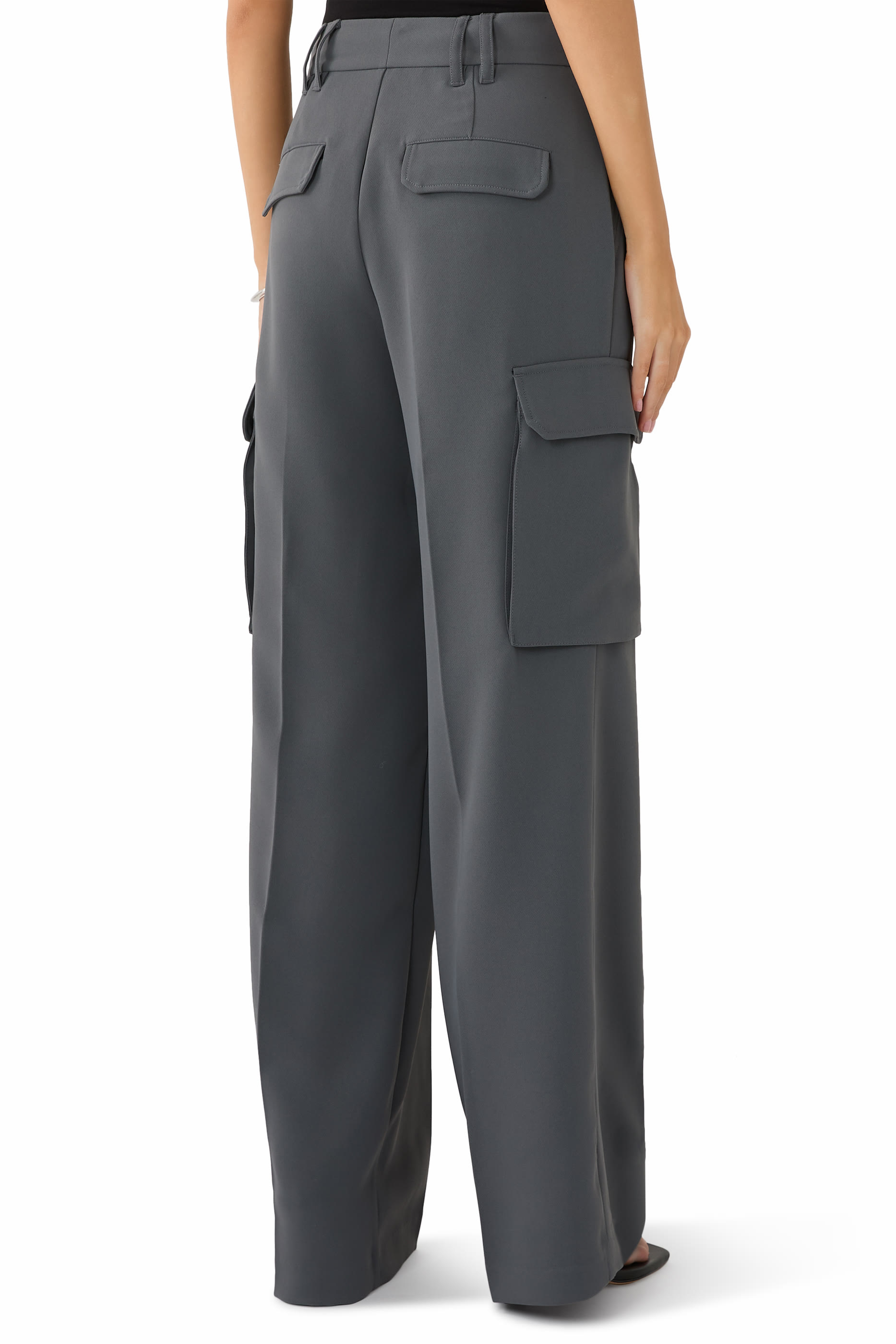 Luxe Suiting Cargo Trousers