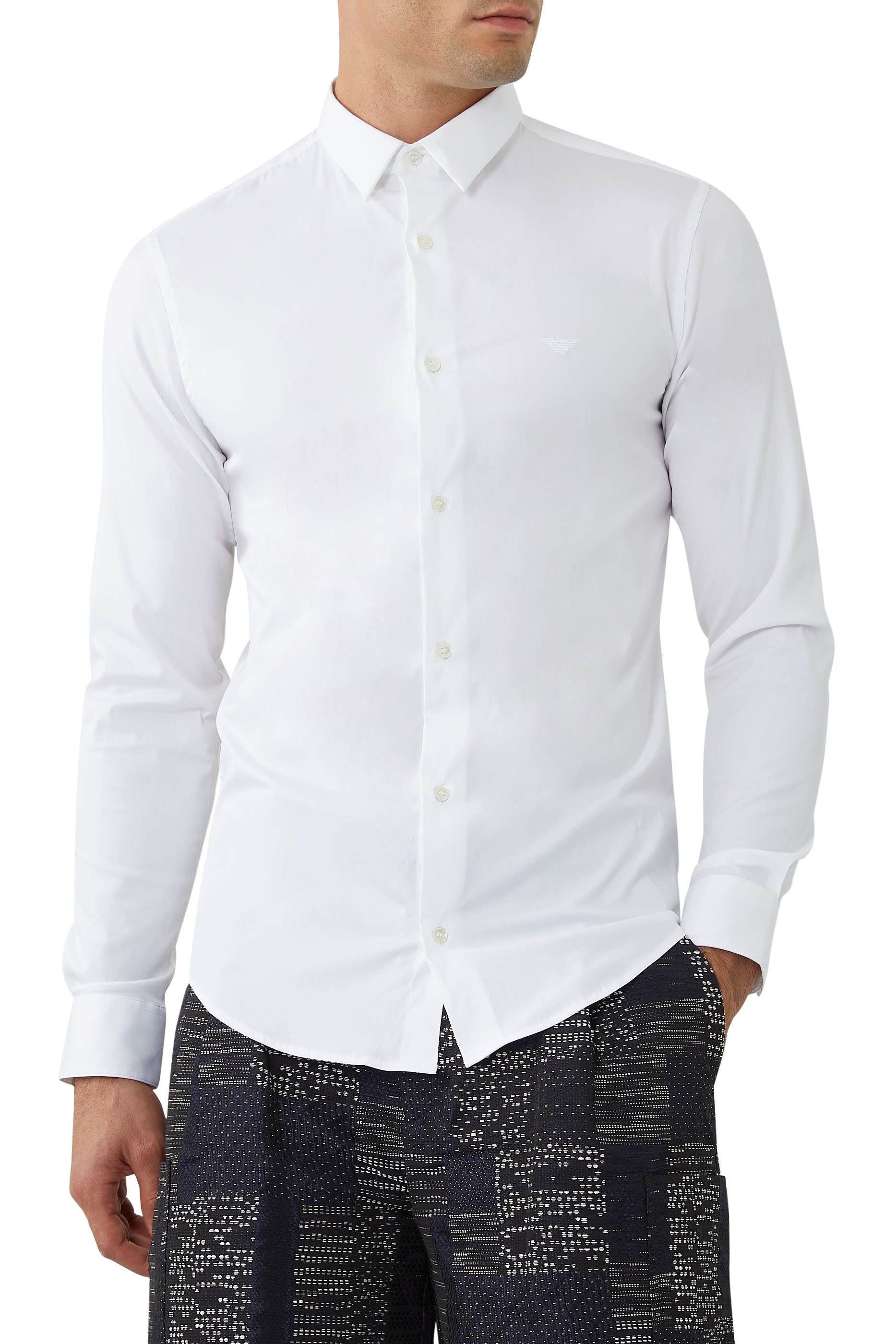 Stretch Nylon Blend Shirt