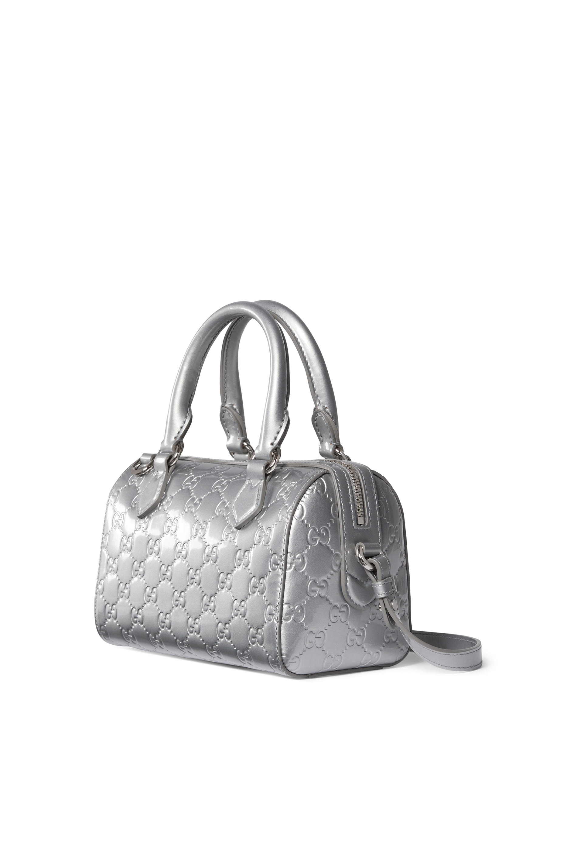 GG Emblem Small Boston Bag