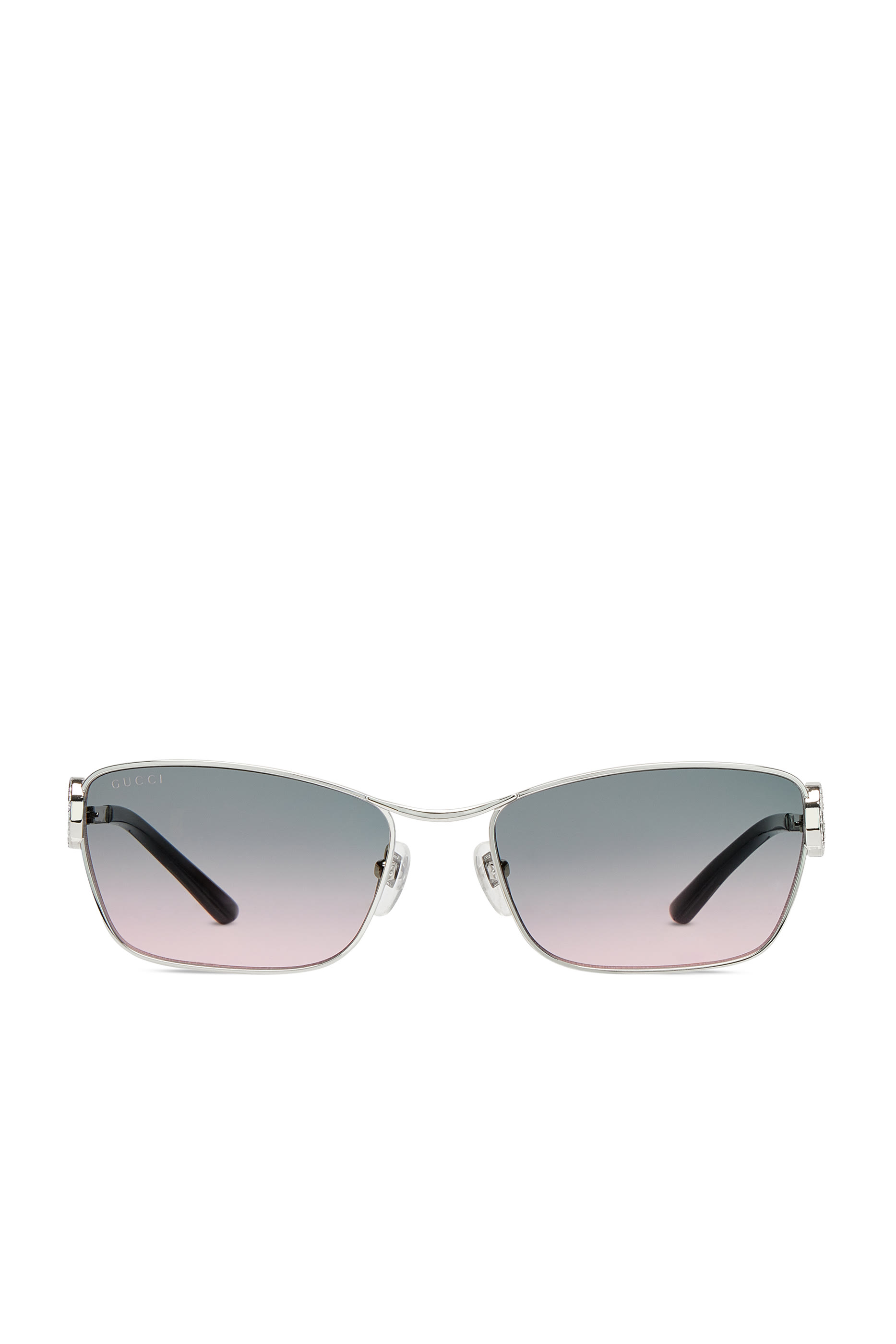 Gradient Rectangular Frame Sunglasses