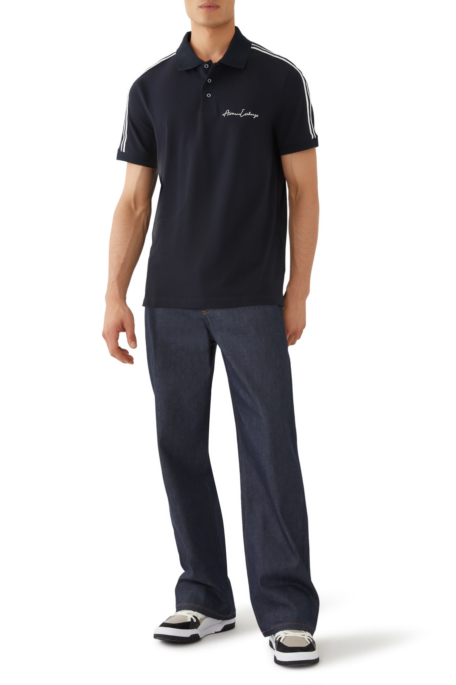 Regular Fit Polo Shirt with Signature Logo