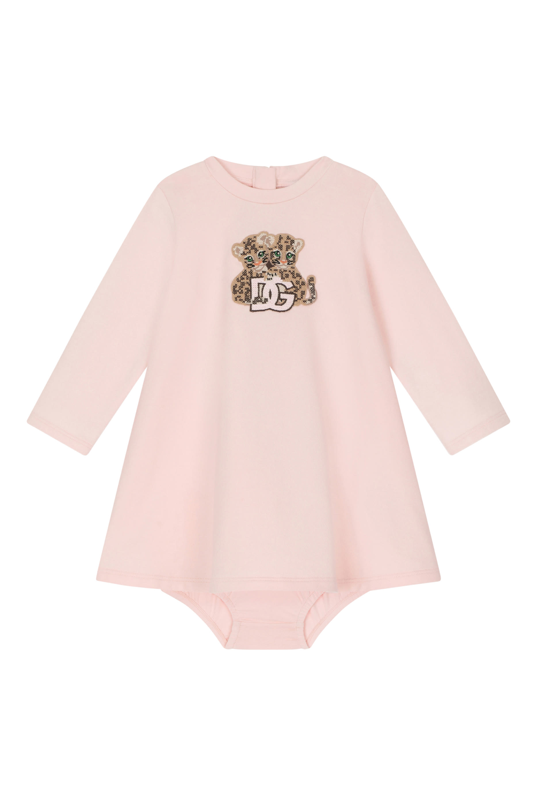 Kids All-Over Logo Print Interlock Midi Dress