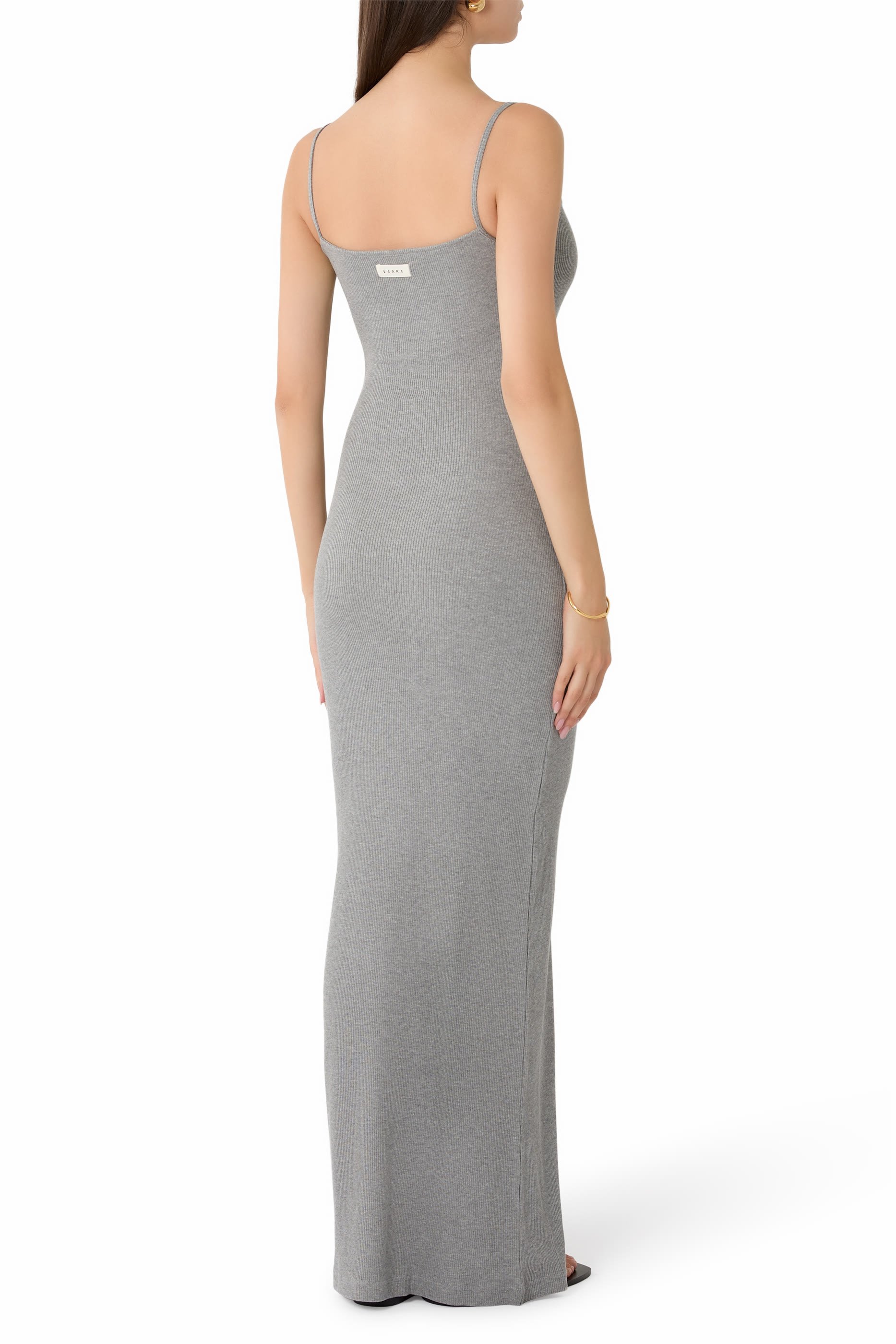  Long Square Neck Dress 