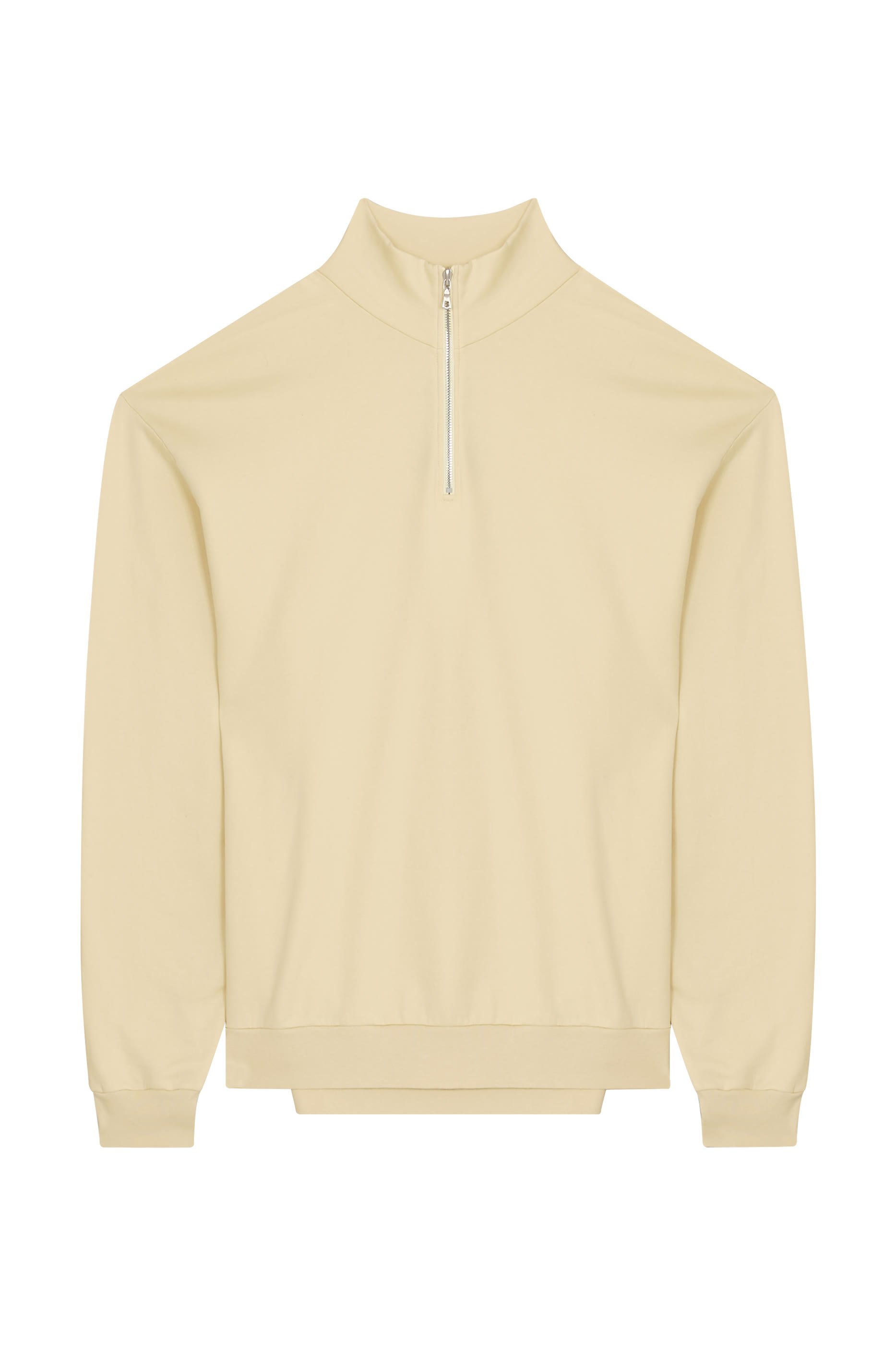 Elastic High-Gauge Half Zip Sweatshirt