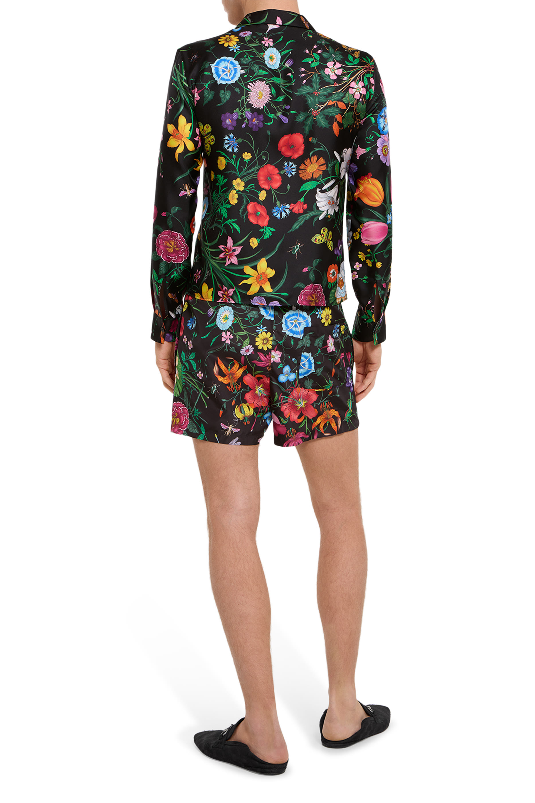 Allover Flora Print Swim Shorts