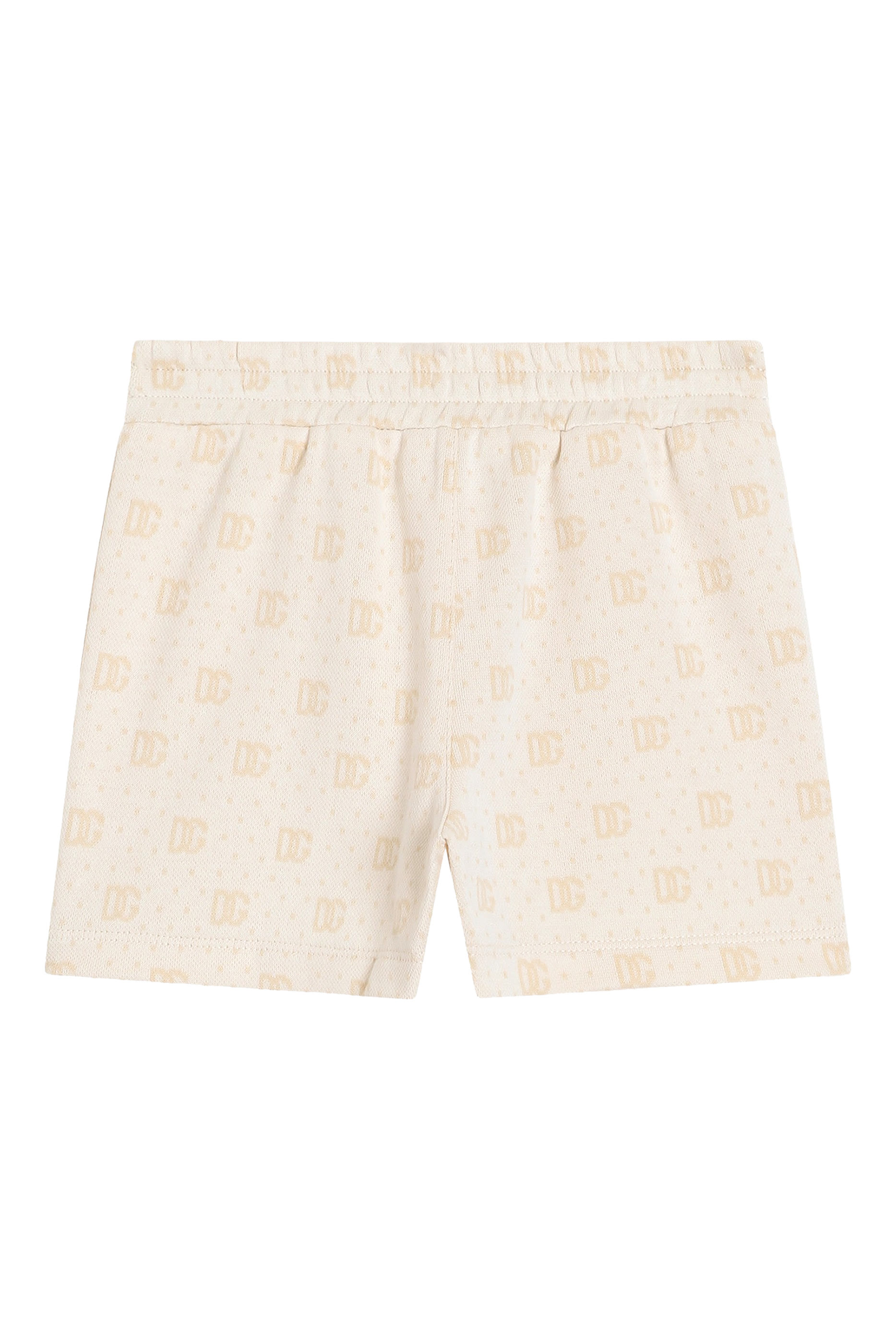 Kids DG Pattern and Polka Dots Jacquard Bermuda Shorts