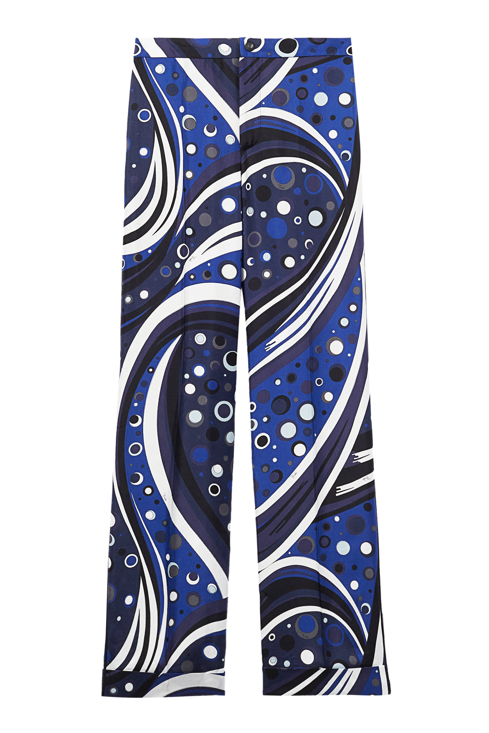 Fontane-Print Silk-Twill Trousers