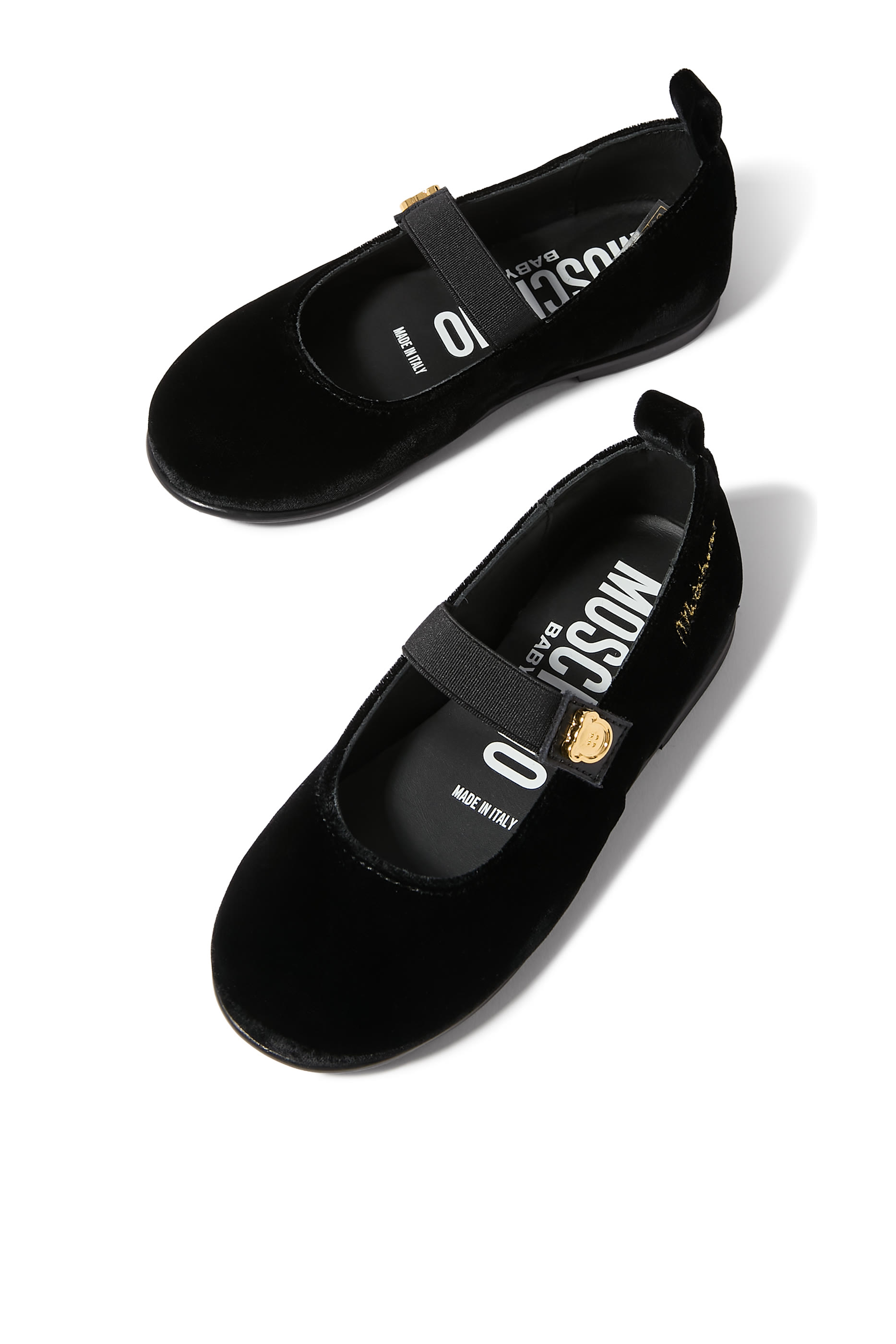 Kids Velvet Mary Jane Ballet Flats