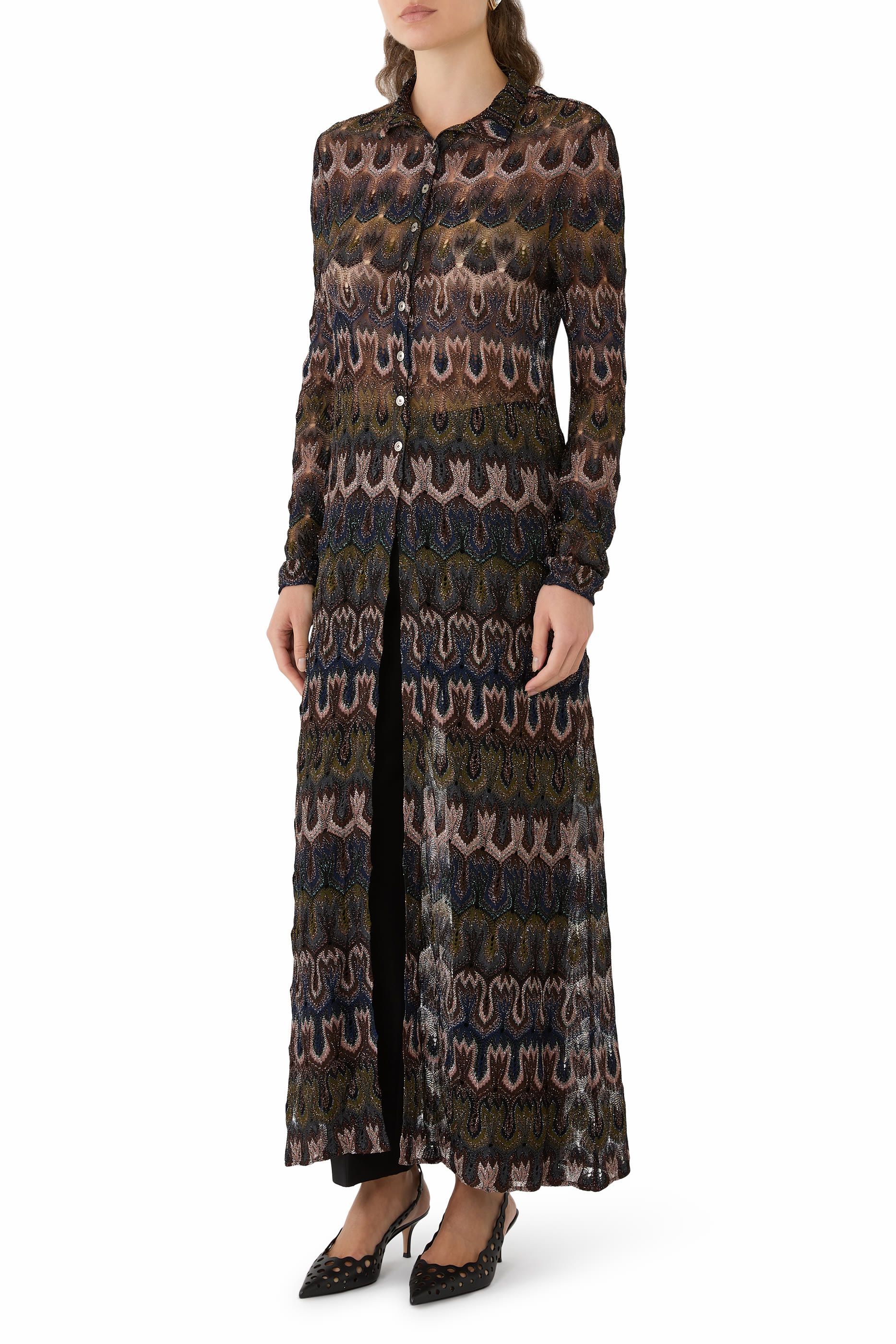  Lace Arabesque Maxi Cardigan