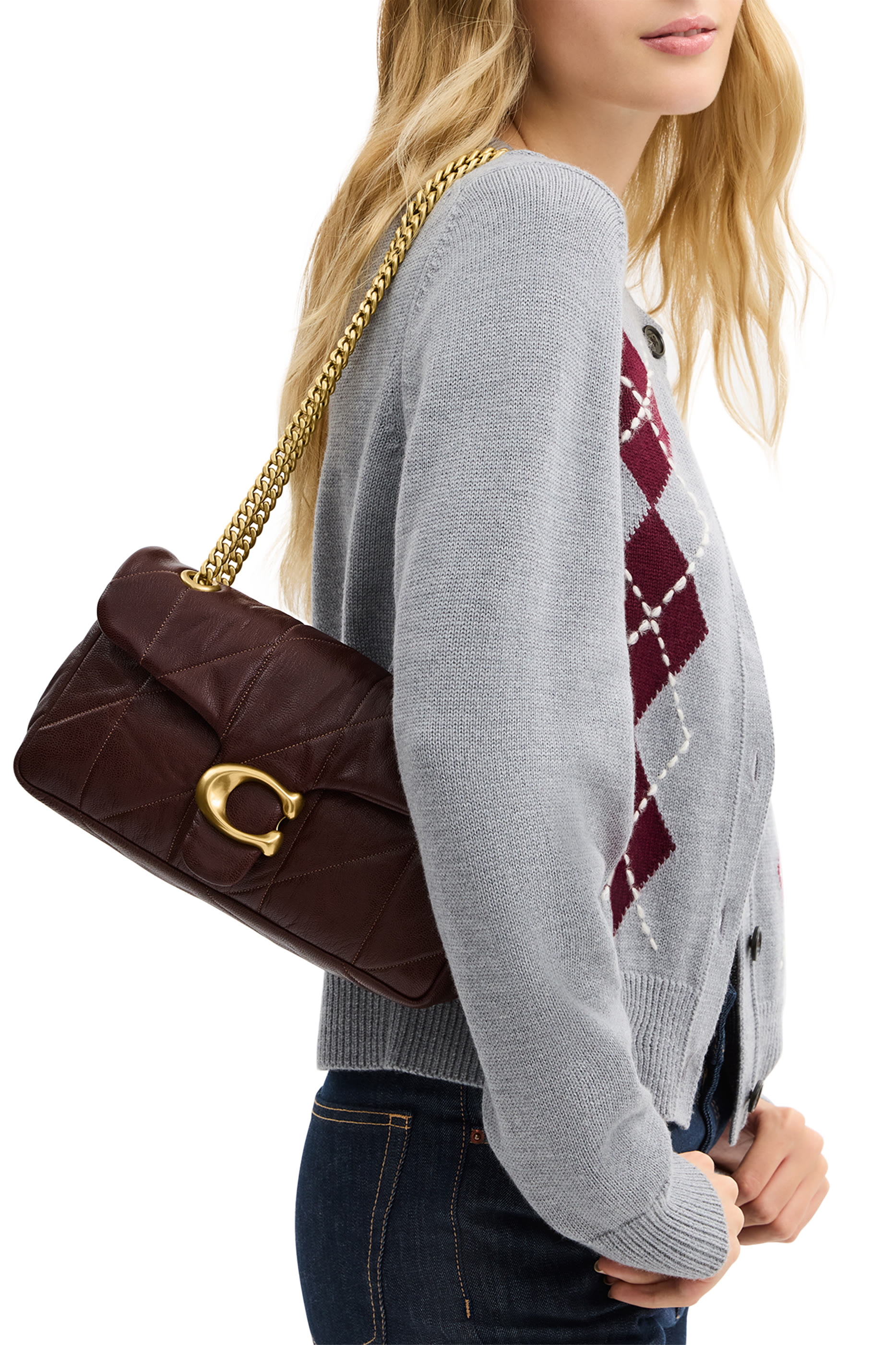  Tabby Shoulder Bag 26 with Quilting