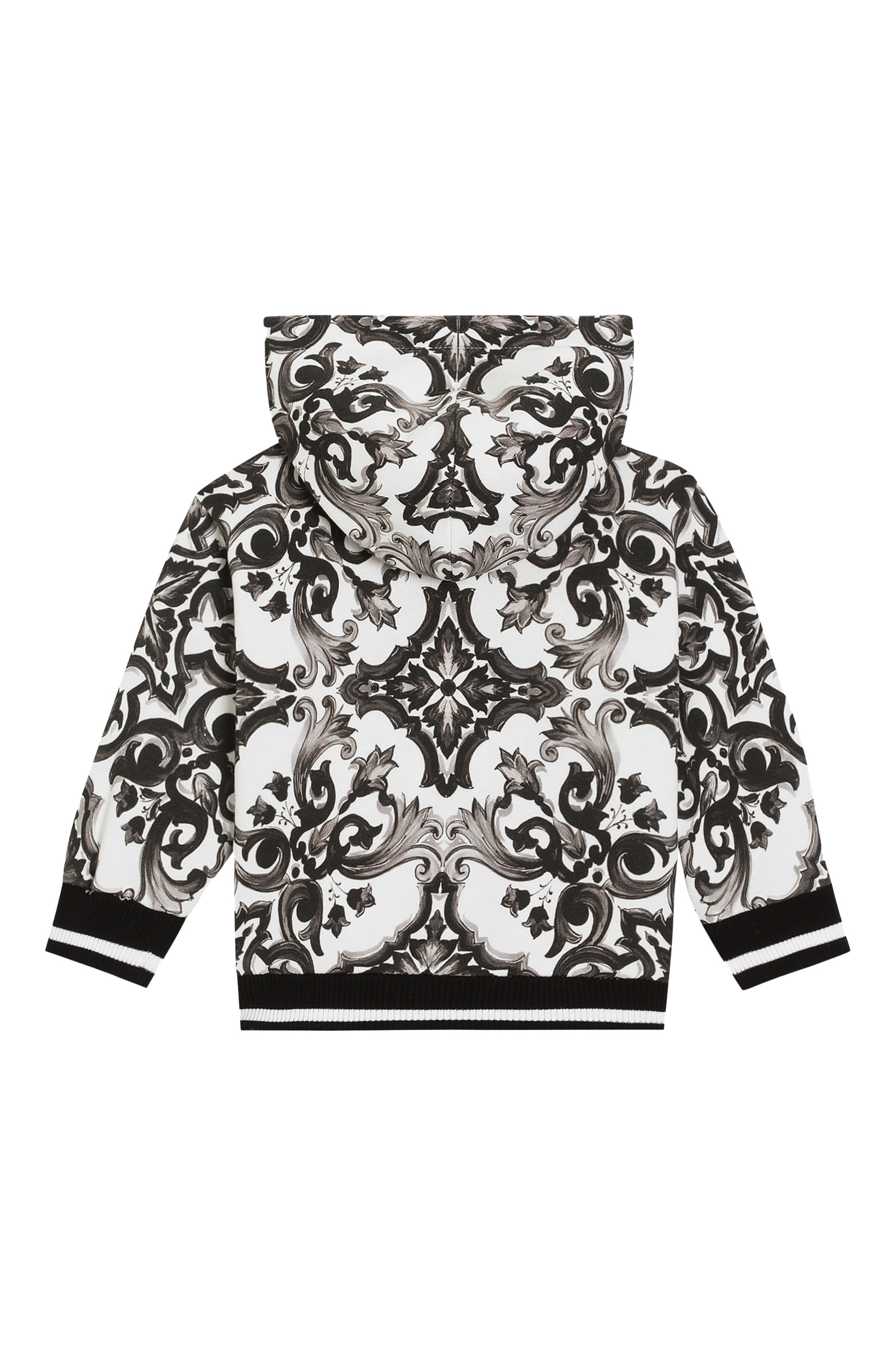 Kids Majolica-Print Hooded Fleece Jacket 