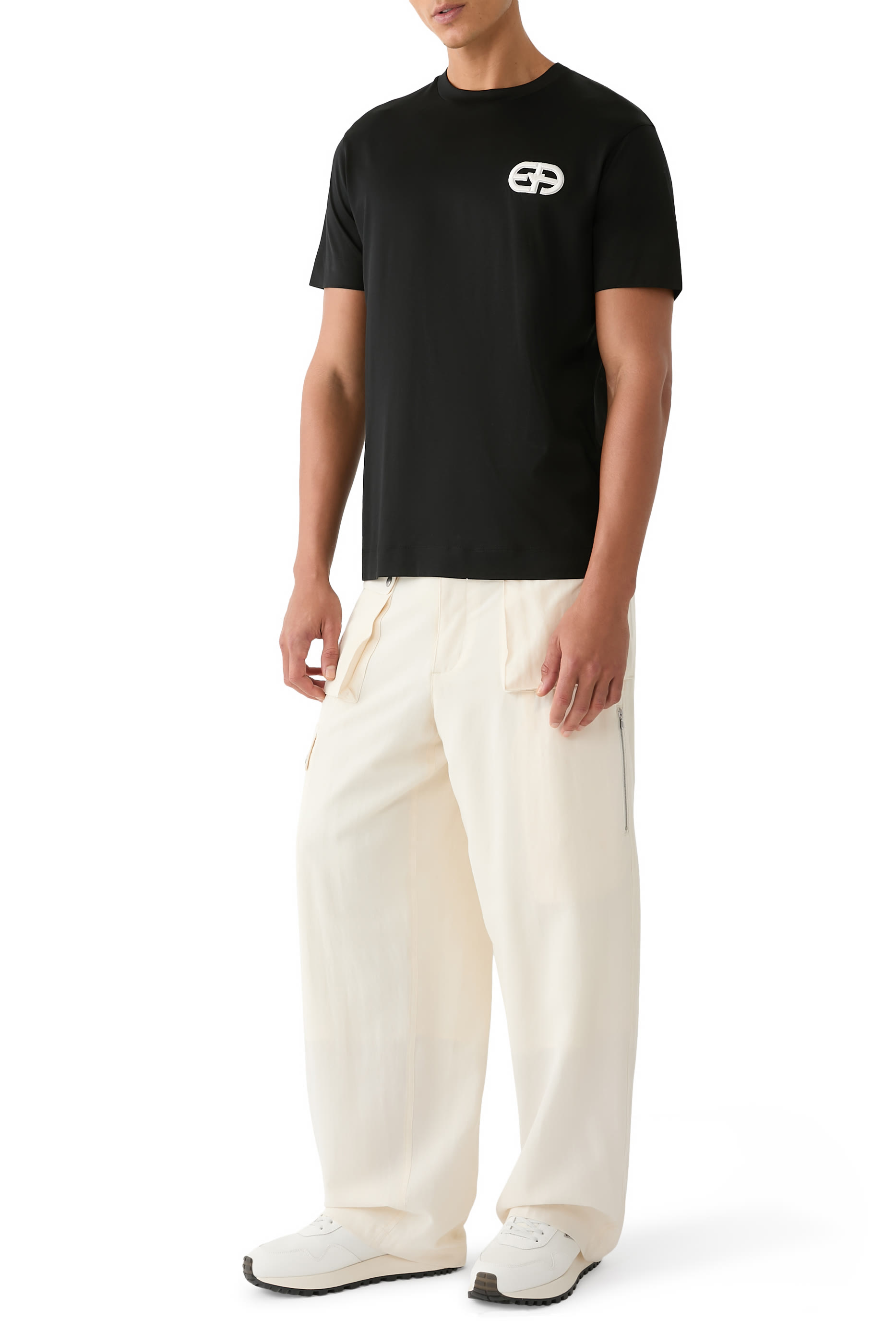 ASV Recycled Nylon Sneakers with Regenerated Saffiano Details