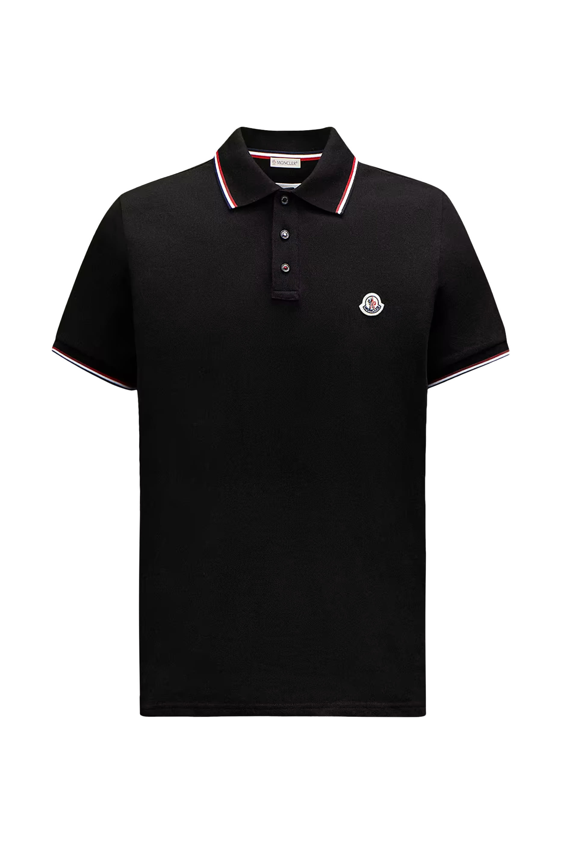 Tricolor-Trimmed Cotton Piquet Polo Shirt