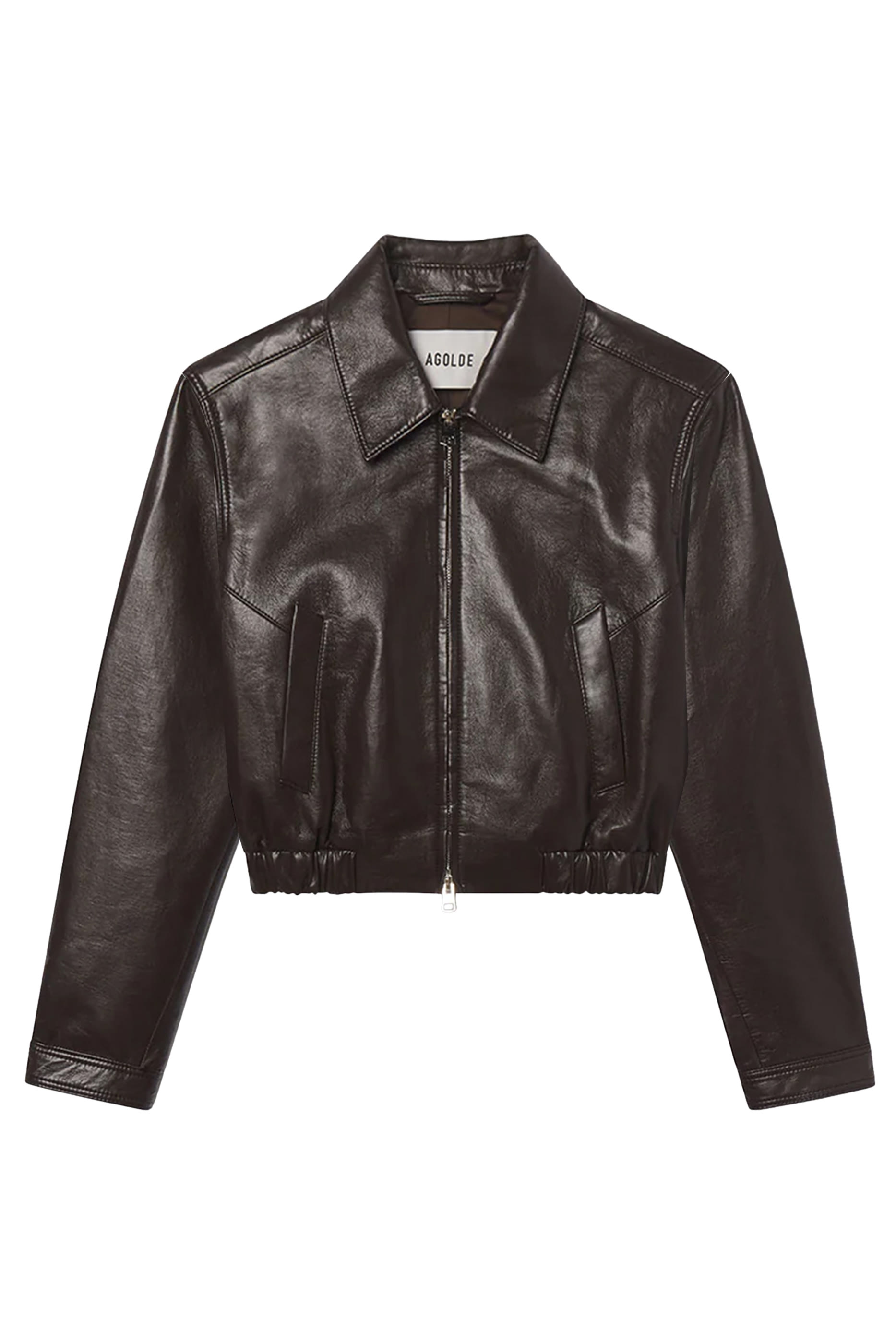 Essie Recycled Leather Cropped Jacket