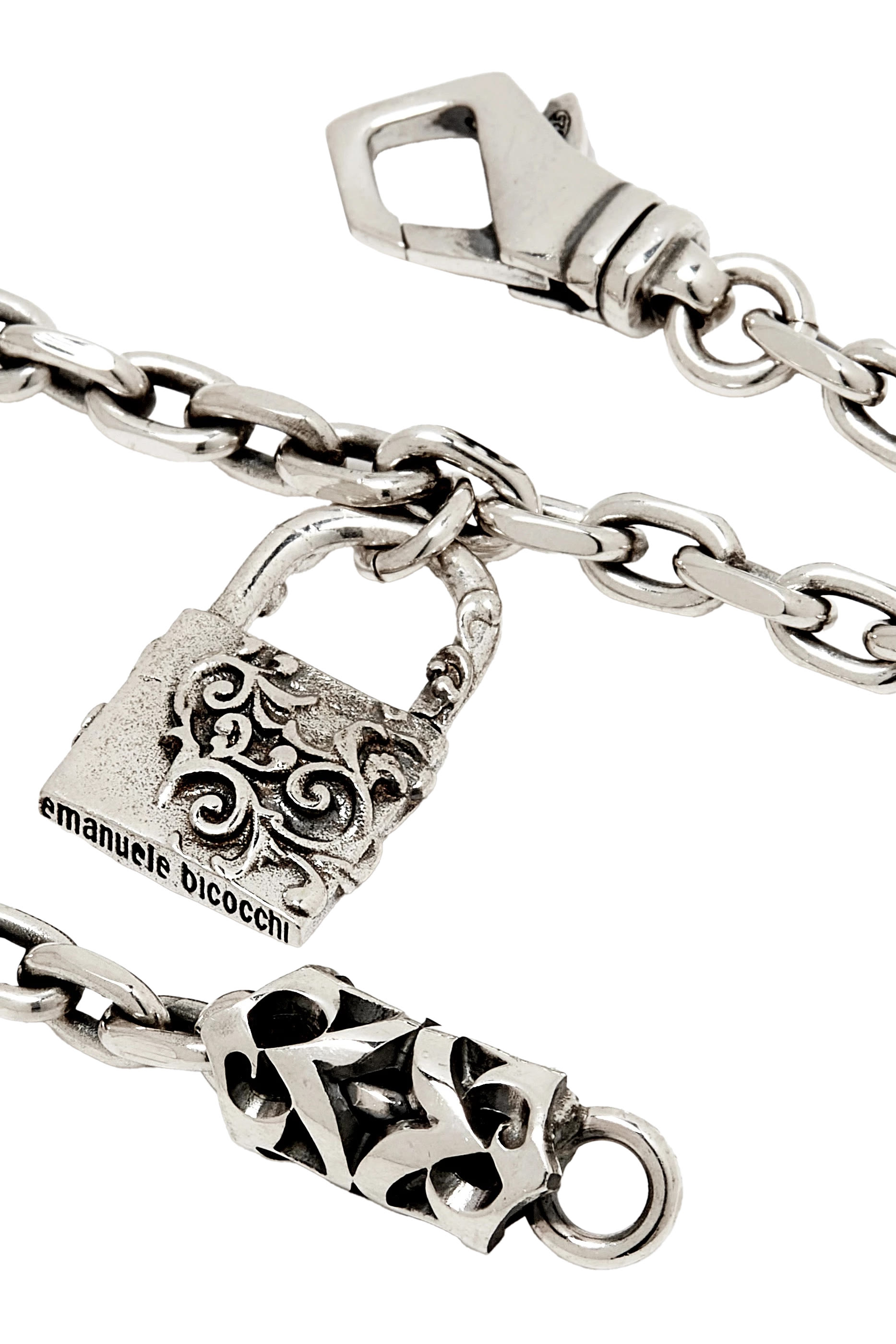  Padlock Bracelet, Sterling Silver