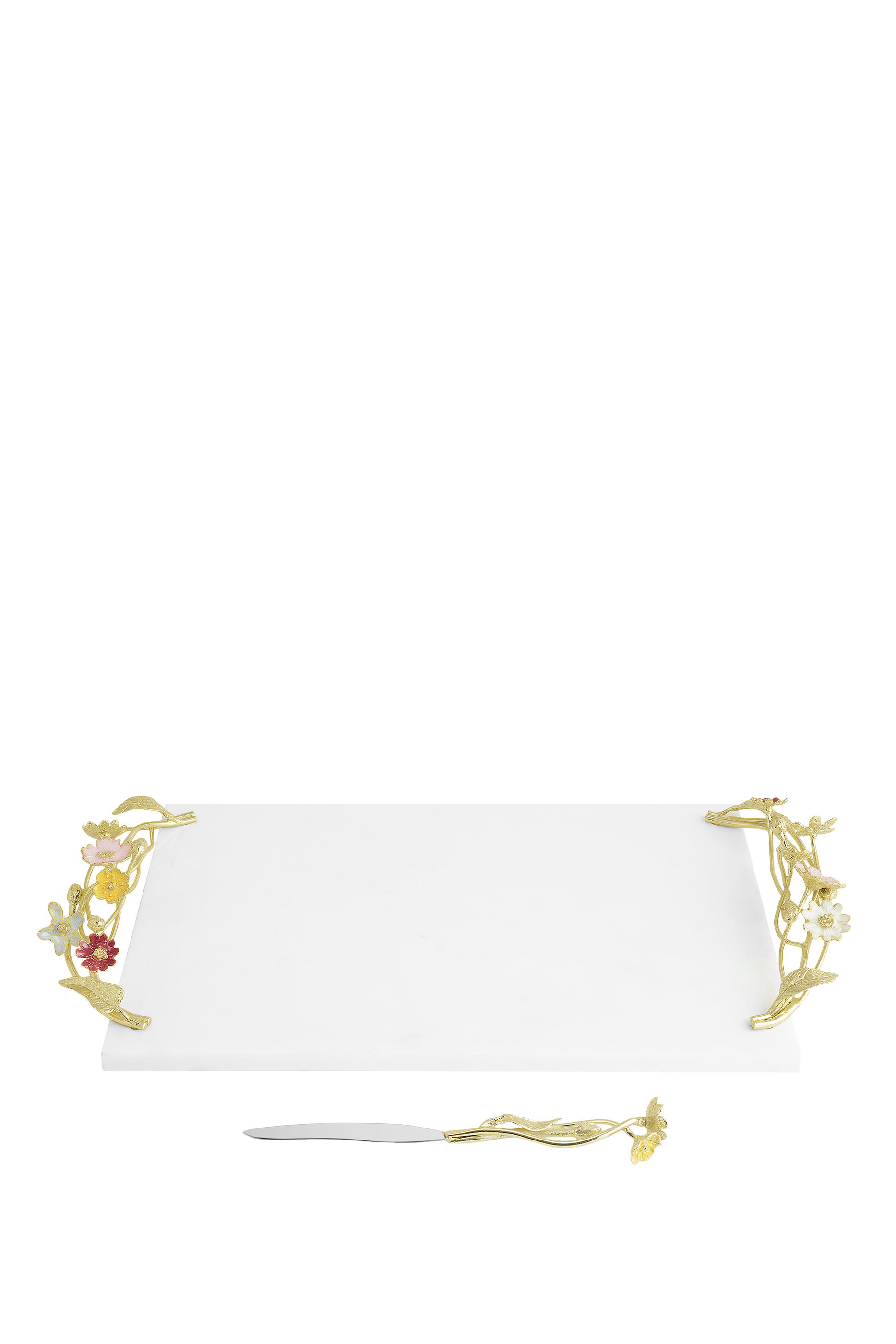 Wildflowers Cheese Board with Knife