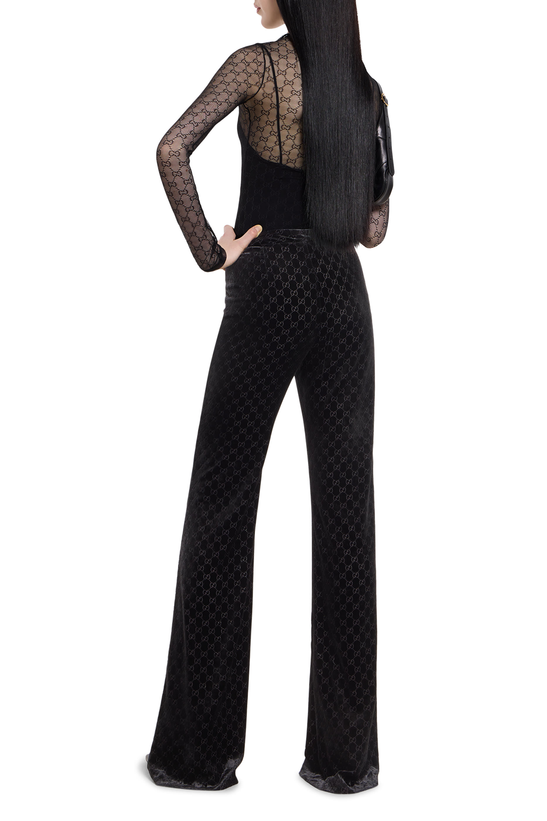  GG Stretch Lace T-Shirt 