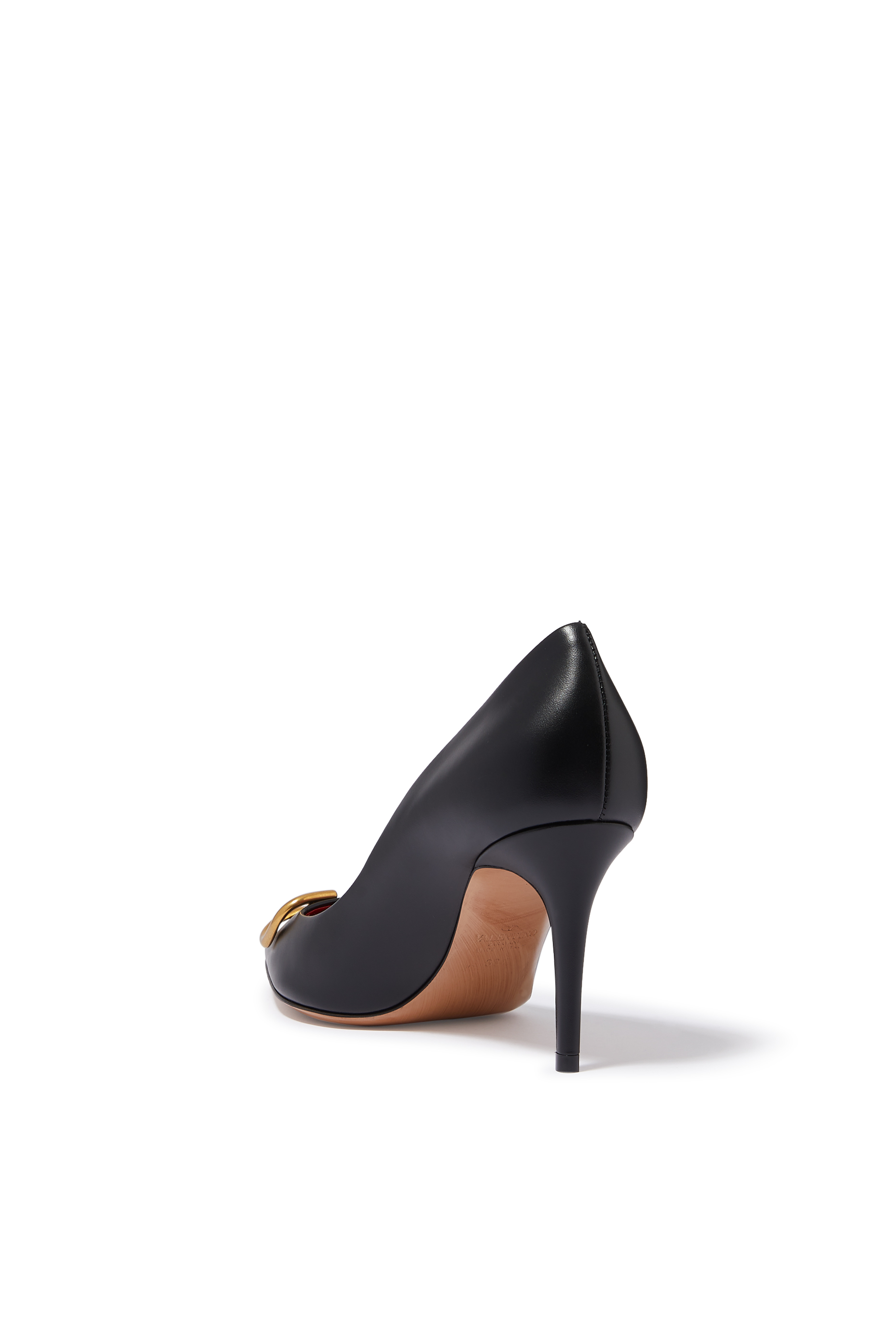 Valentino Garavani VLogo Signature 80 Leather Pumps