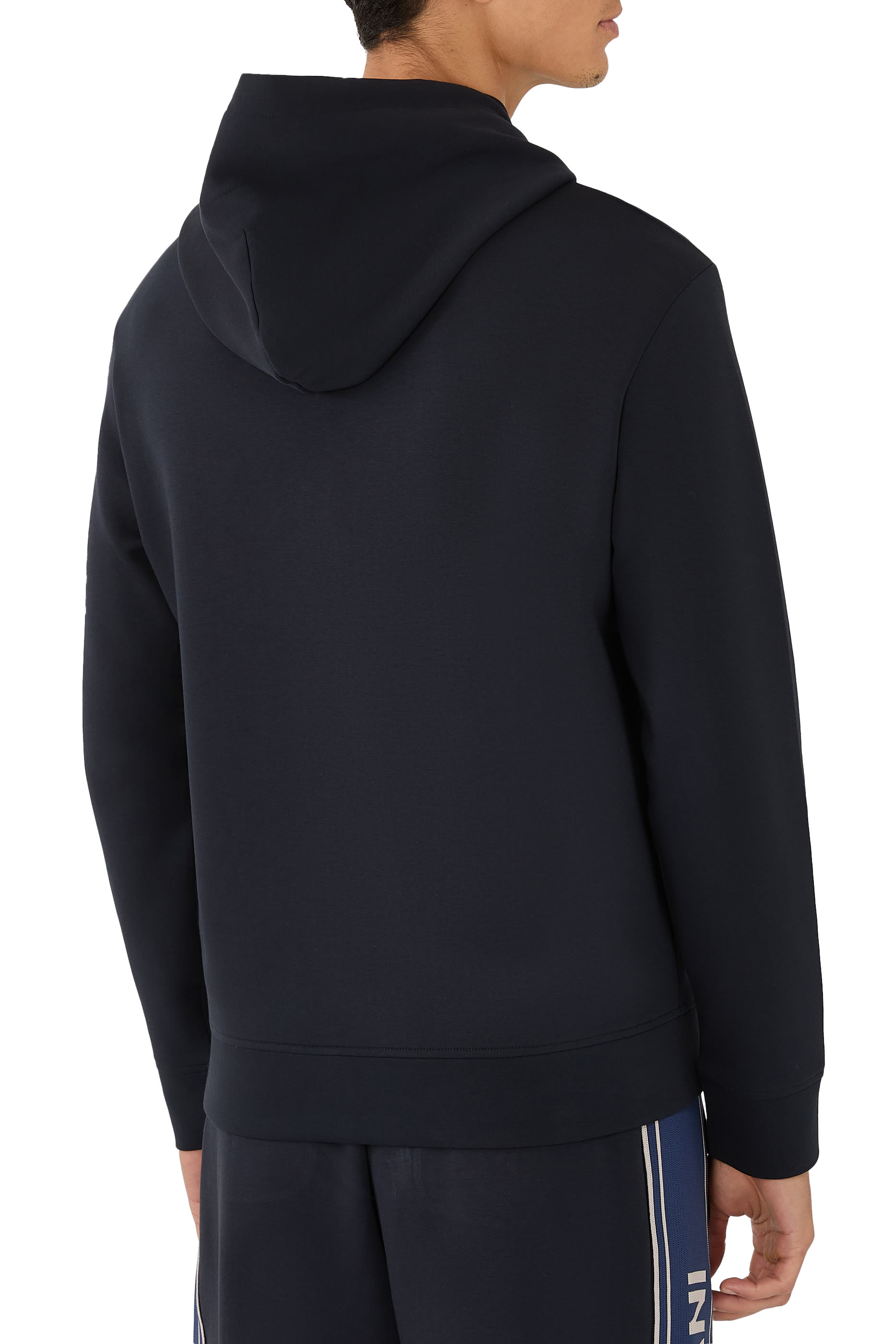 Hooded Sweatshirt with Micro Logo Patch