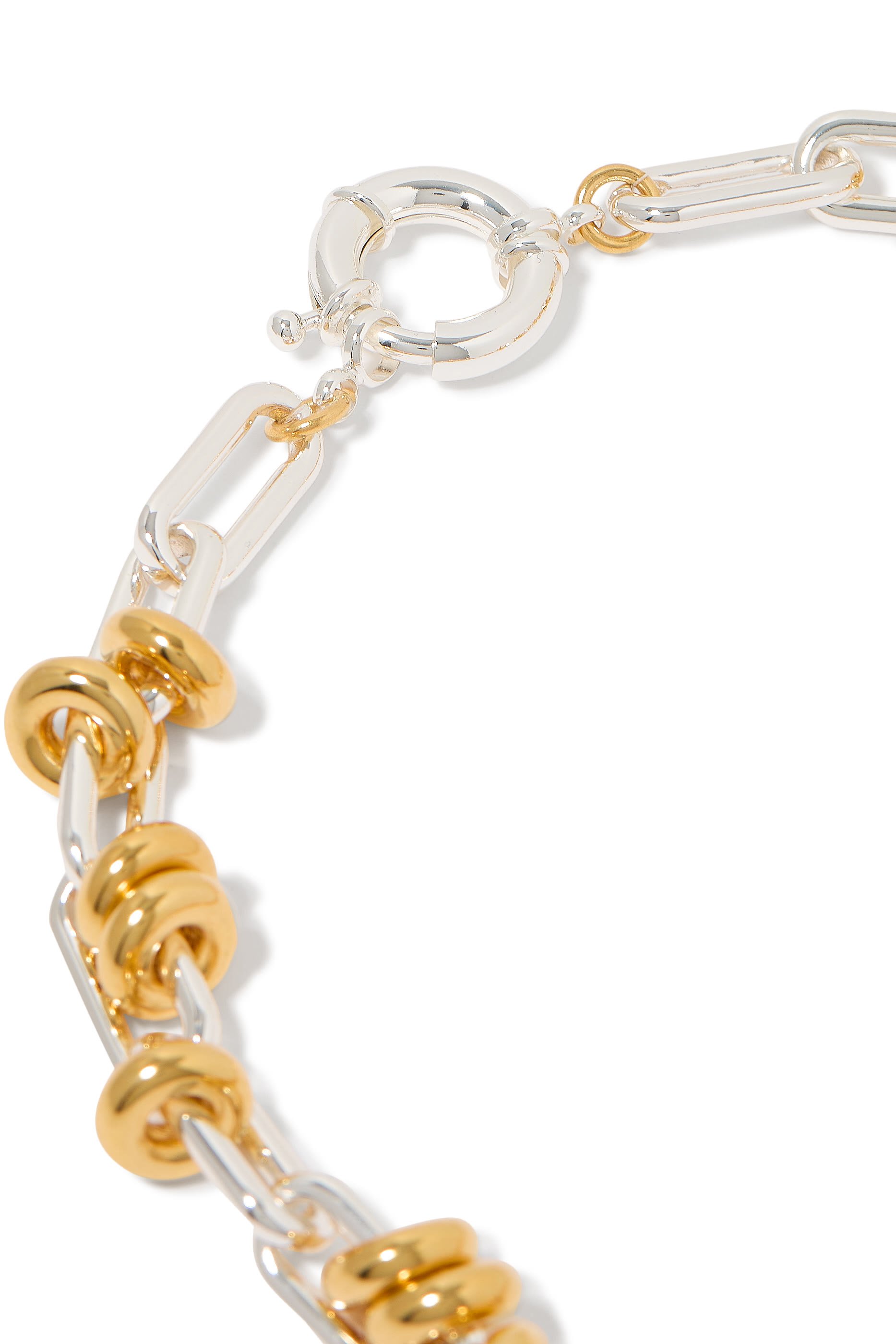 Two-Tone Knot Necklace