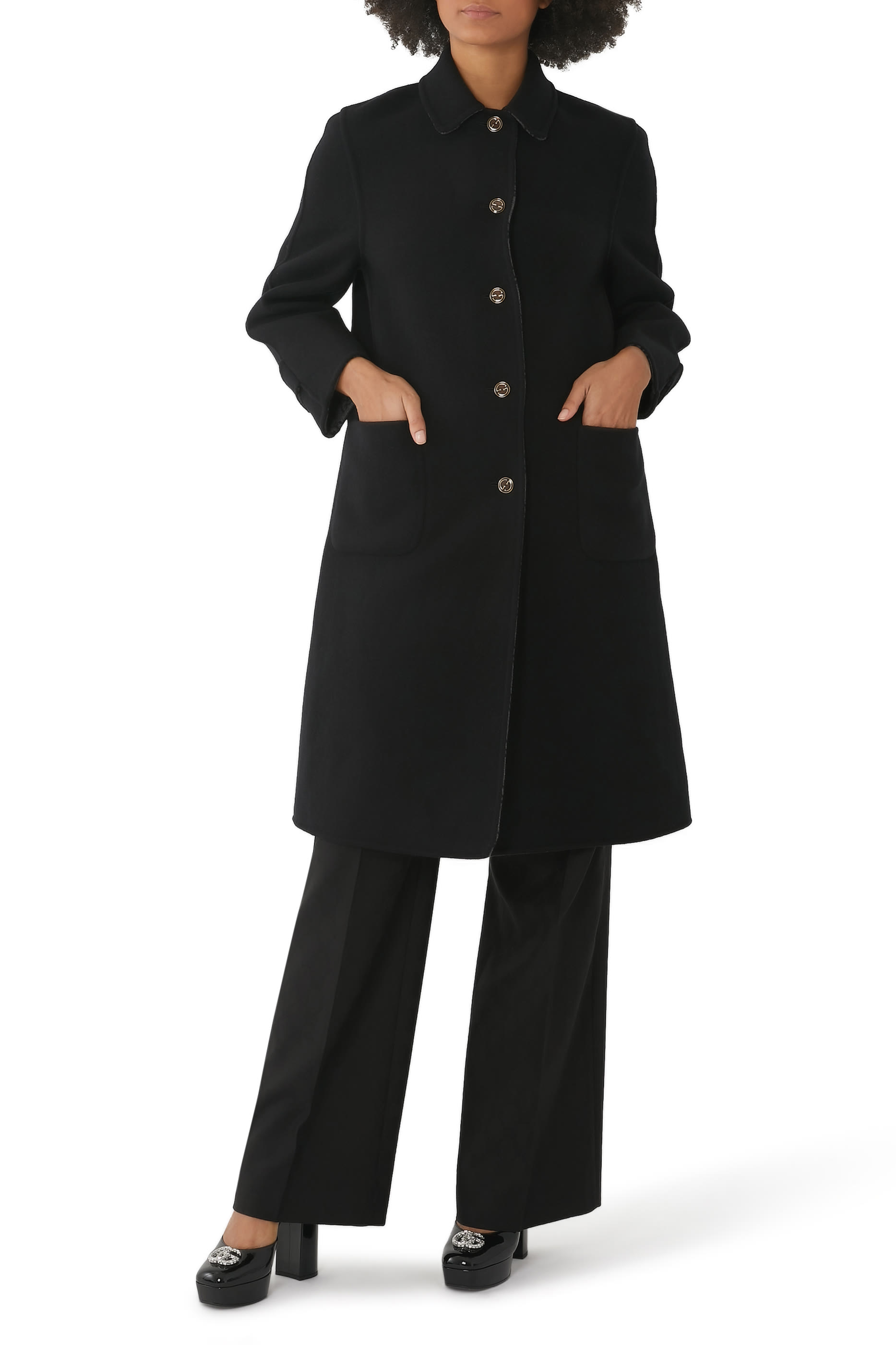Reversible GG Wool Coat