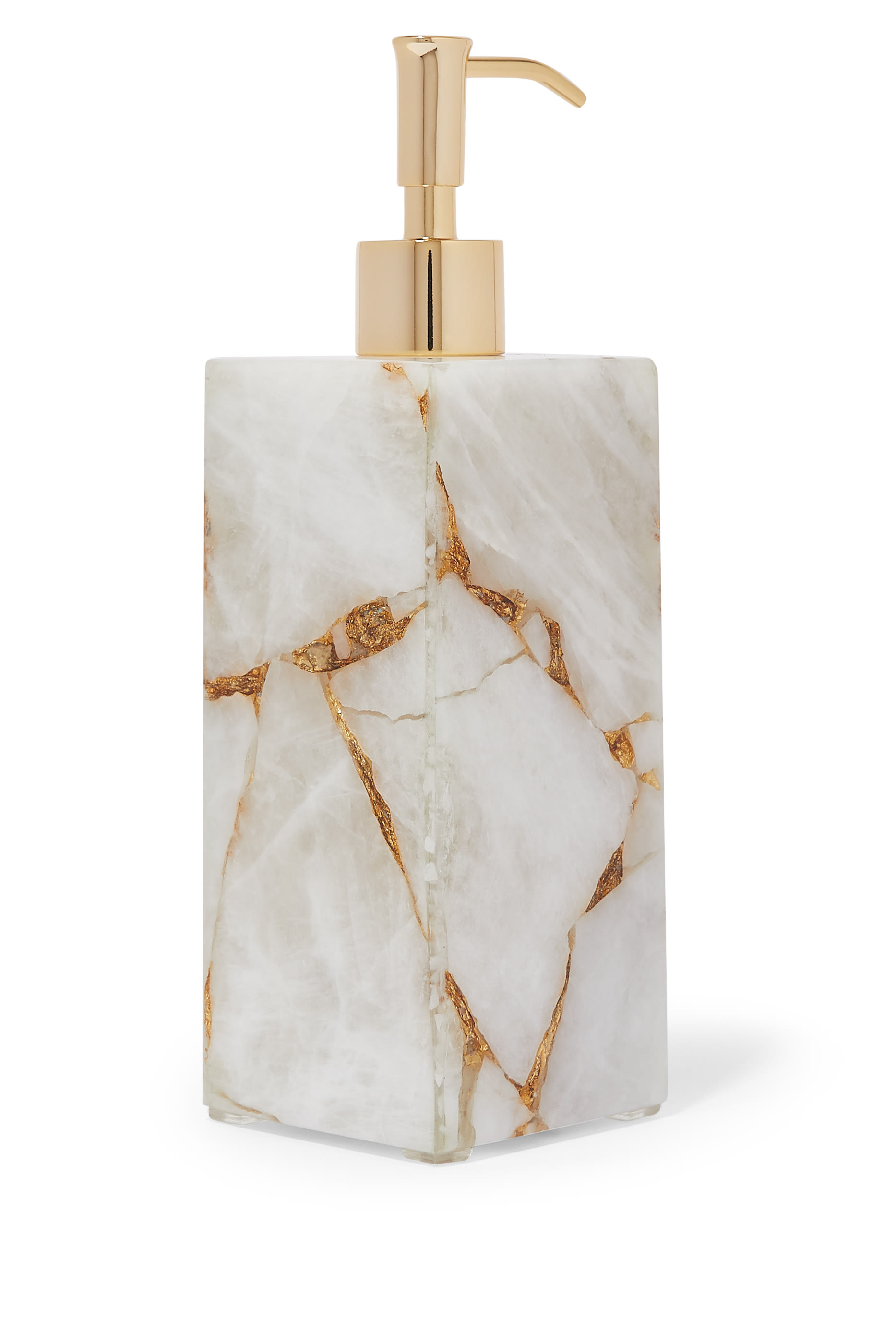 Taj Milk White Quartz Lotion Dispenser