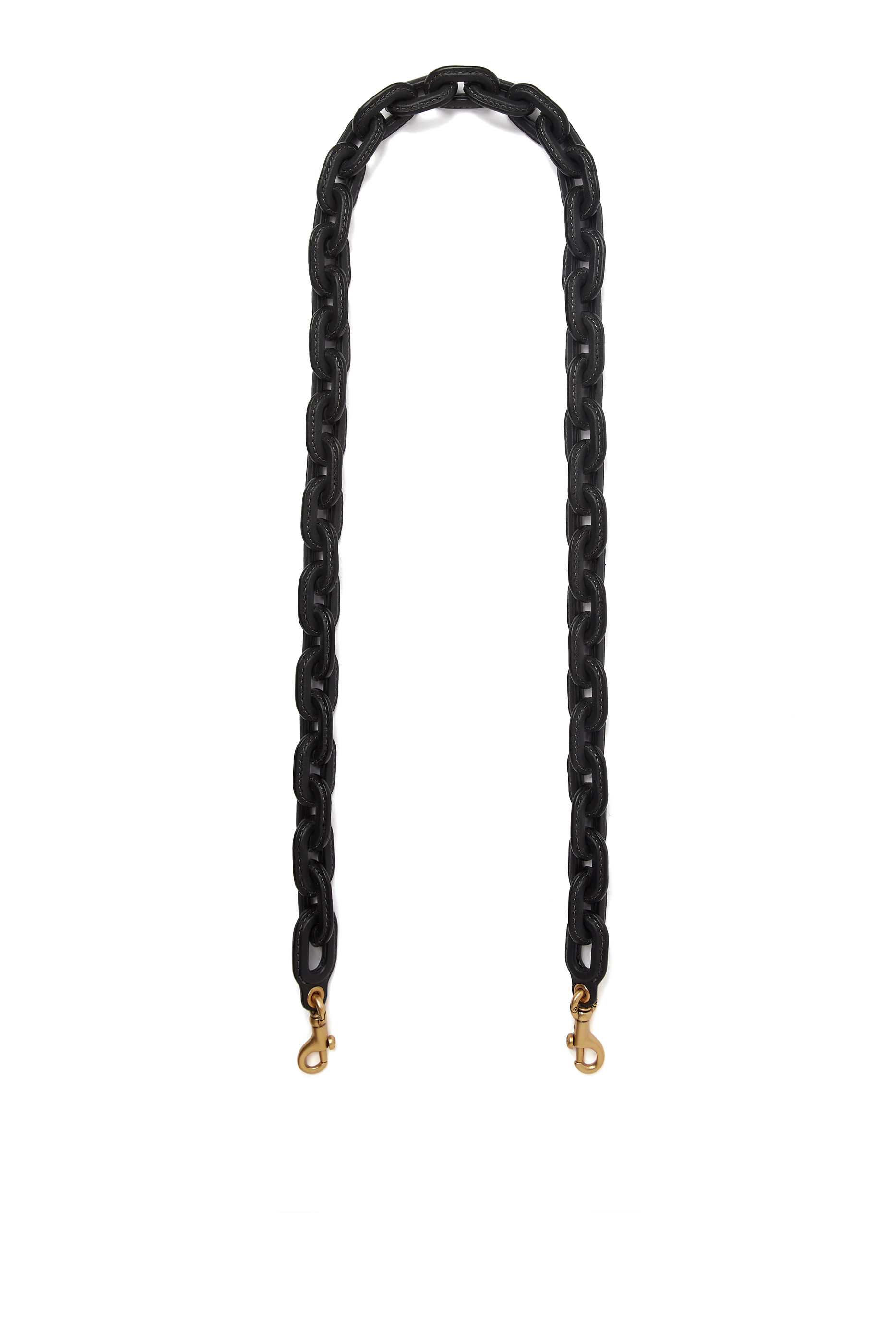 Leather Covered Chain Strap