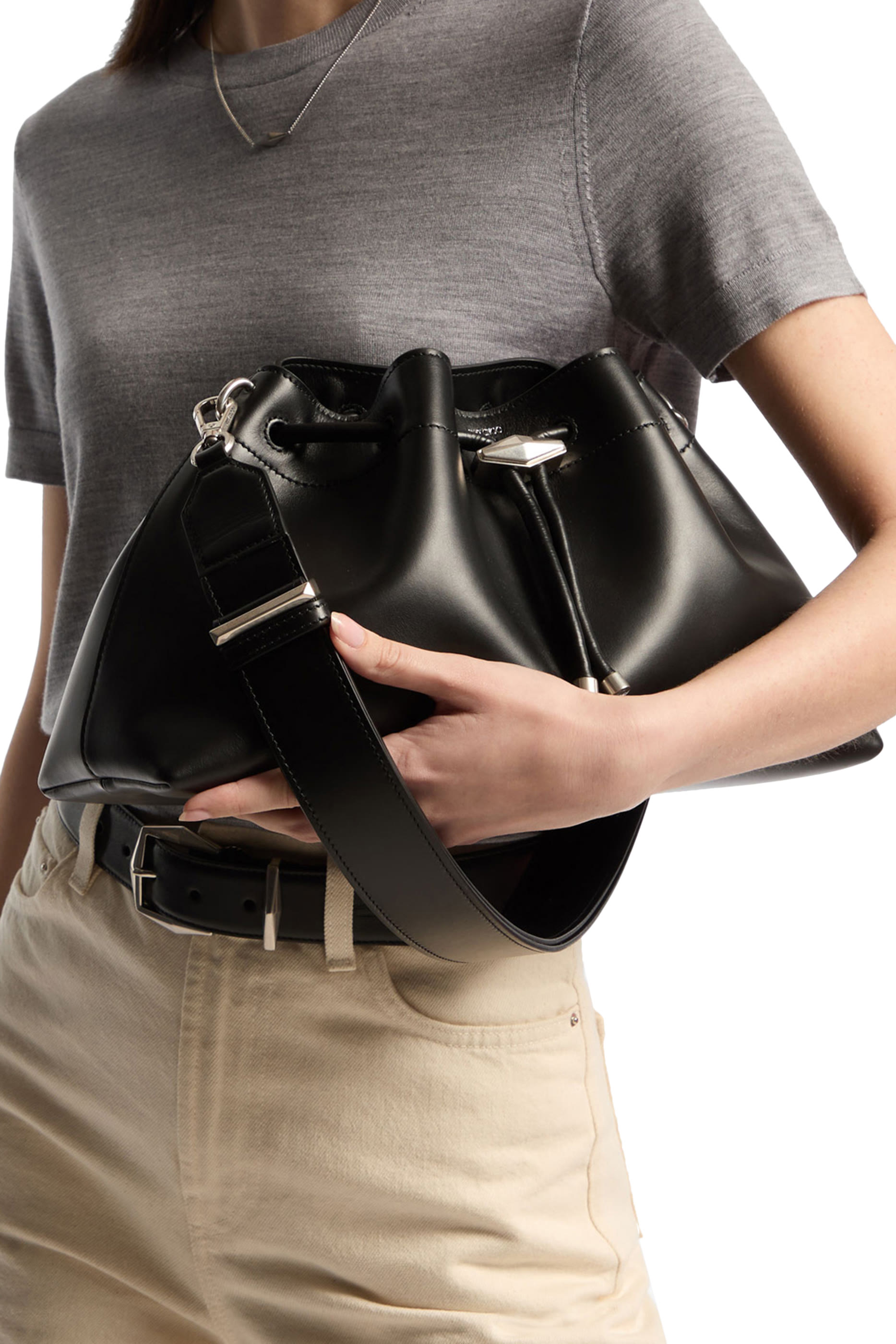 Cinch M Leather Shoulder Bag